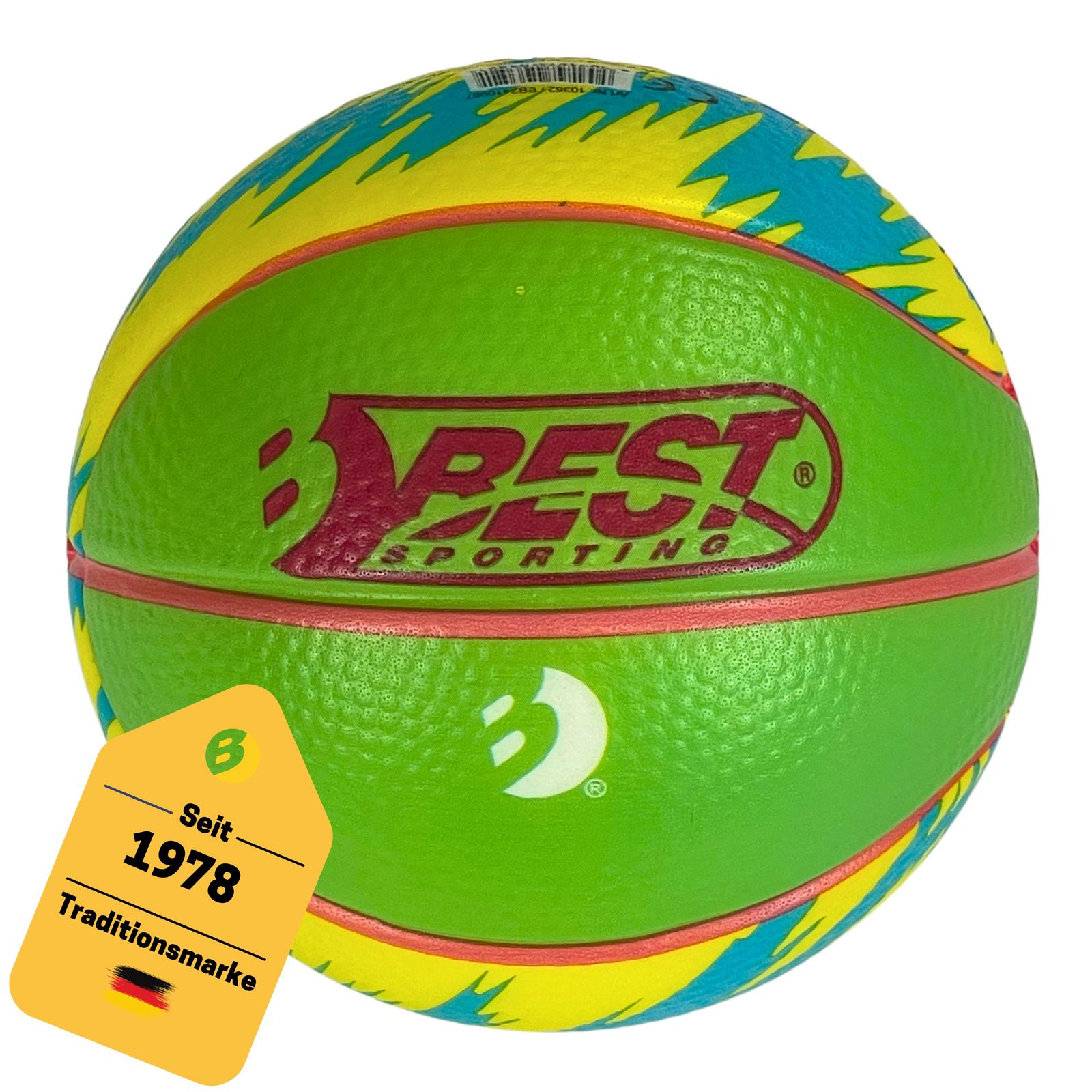 Mini Bouncing Basketball Blau/Gr&uuml;n - Bild 1