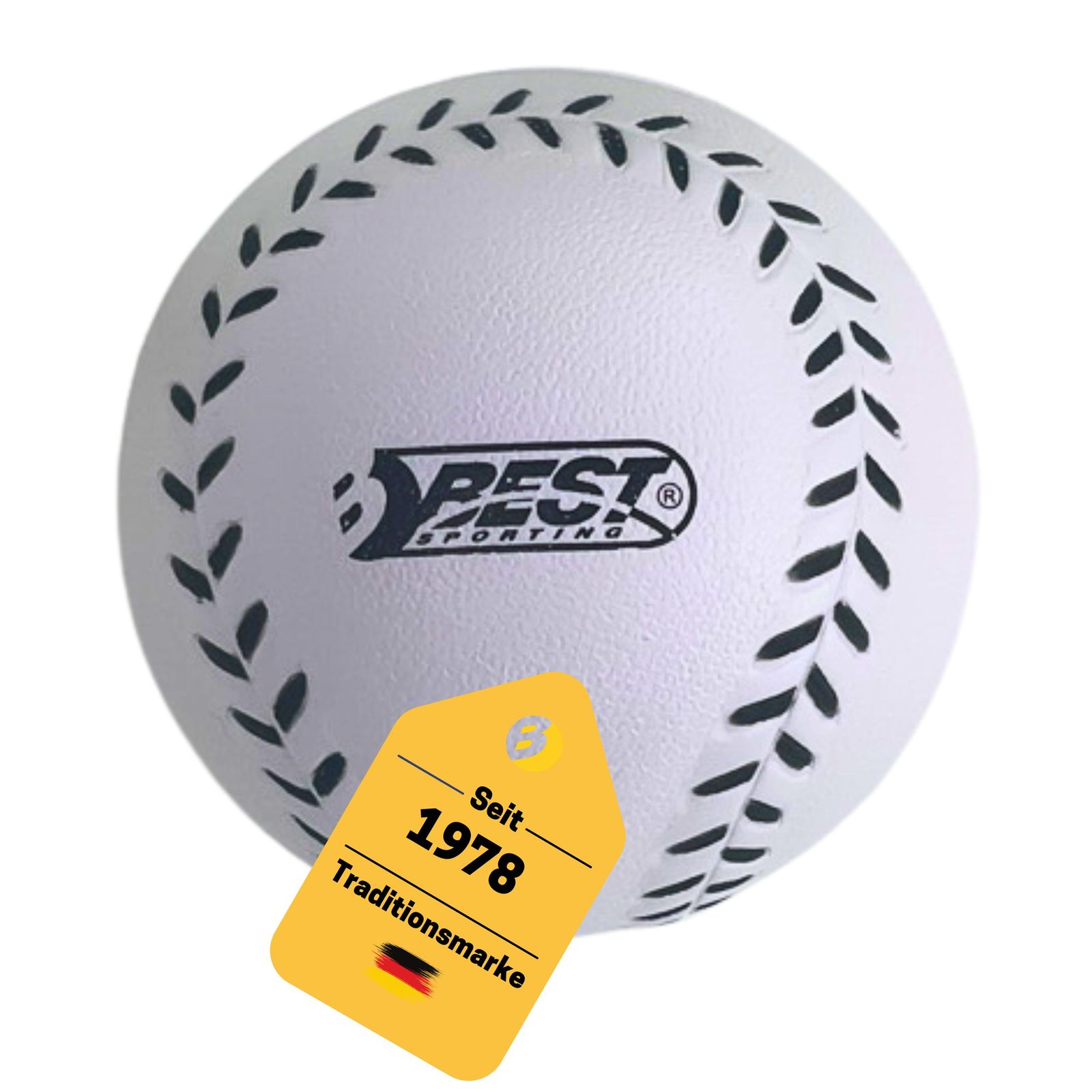 Best Sporting Small High-Bounce Ball - Baseball  I Robuster und langlebiger Bounce Baseball  I Hochwerfball I Springball f&uuml;r Kinder I Baseball  I Ideal f&uuml;r Outdoor & Indoor Spiele - Bild 1