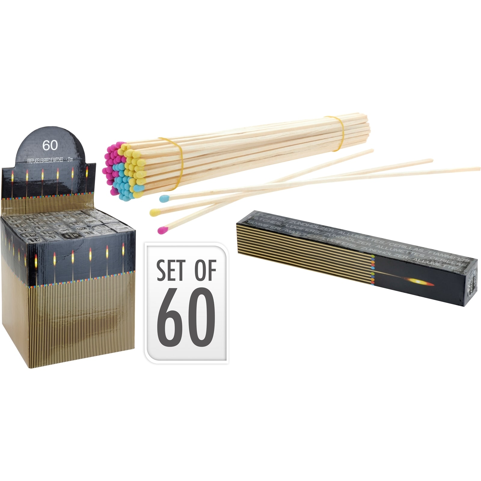 HTI-Living XXL Streichh&ouml;lzer 28 cm Kaminh&ouml;lzer - Bild 1