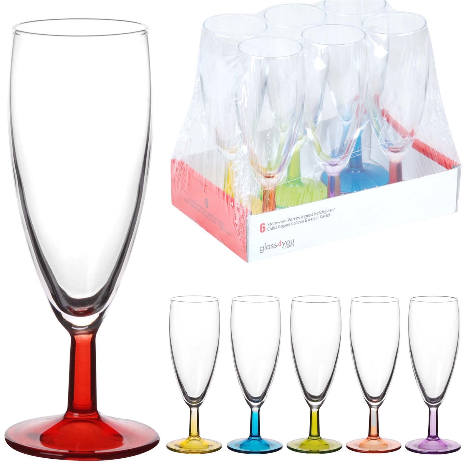 HTI-Living Trinkglas 6er Champagner Couleur - Bild 1