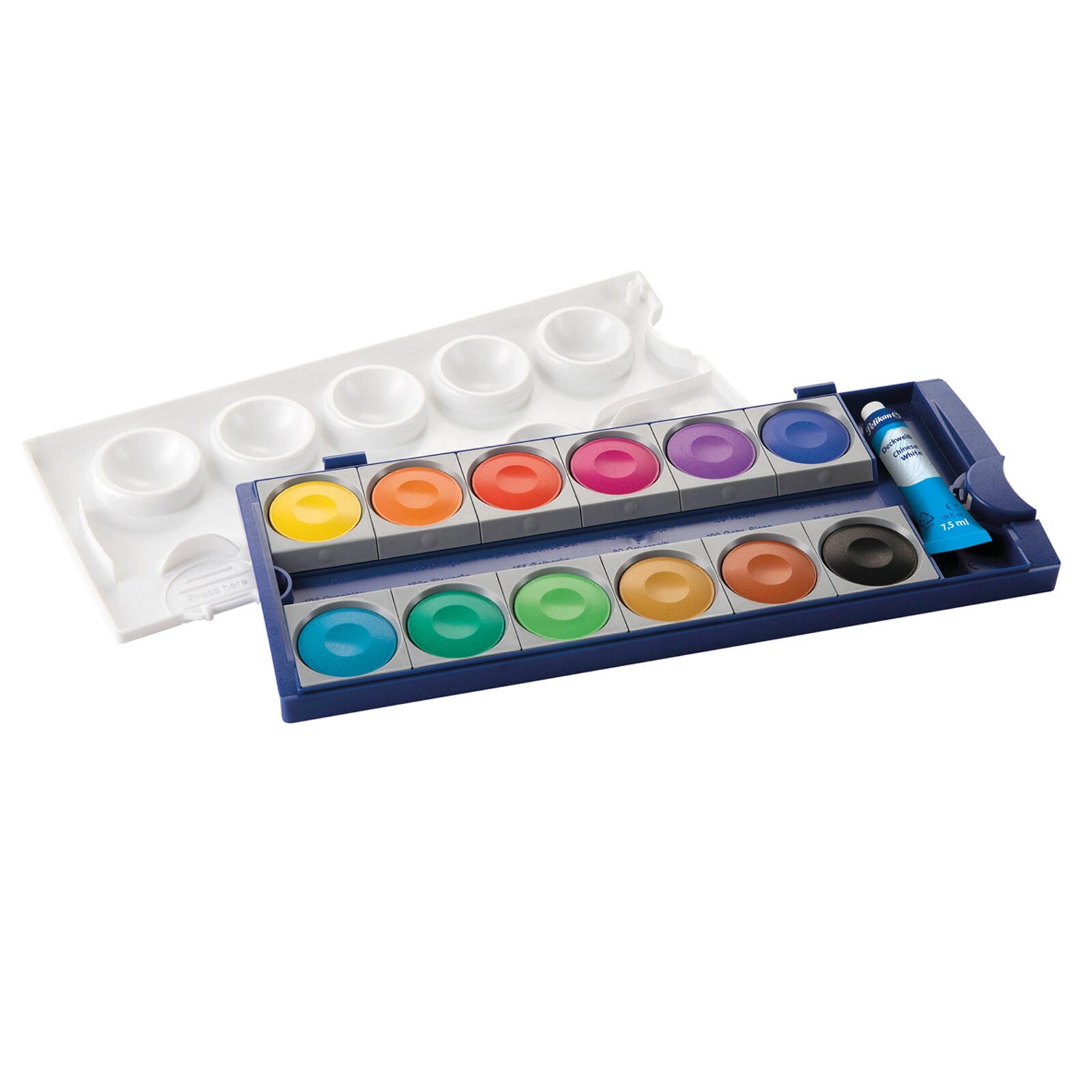 Pelikan Deckfarbkasten 12 Farben mit Deckweiss K12 - Bild 1