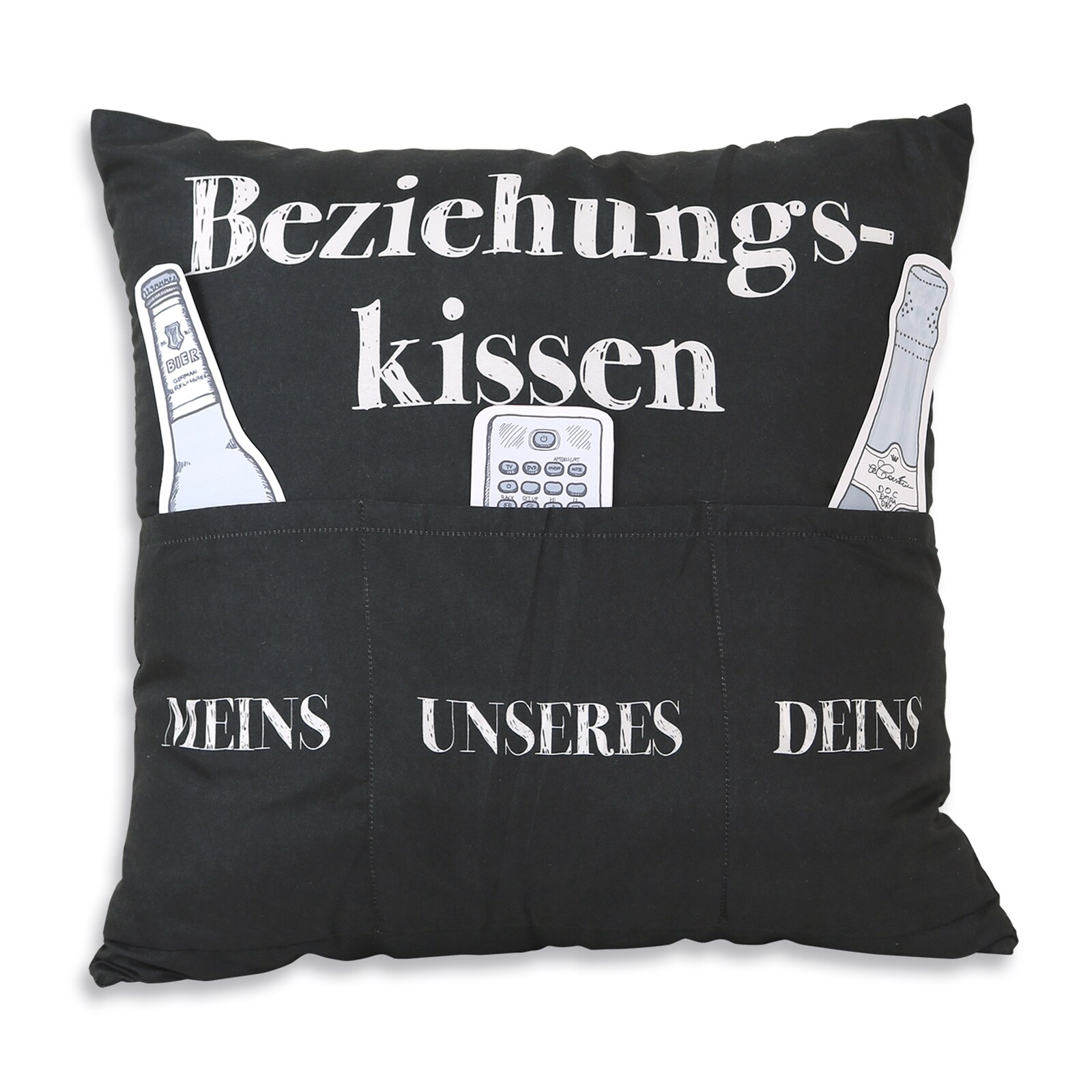 HTI-Living Kissen mit Taschen Beziehungskissen - Bild 1