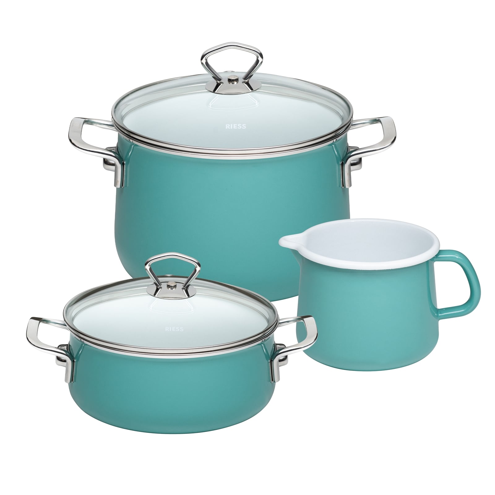 Riess Topfset Starterset 3-teilig NATURE GREEN MEDIUM - Bild 1