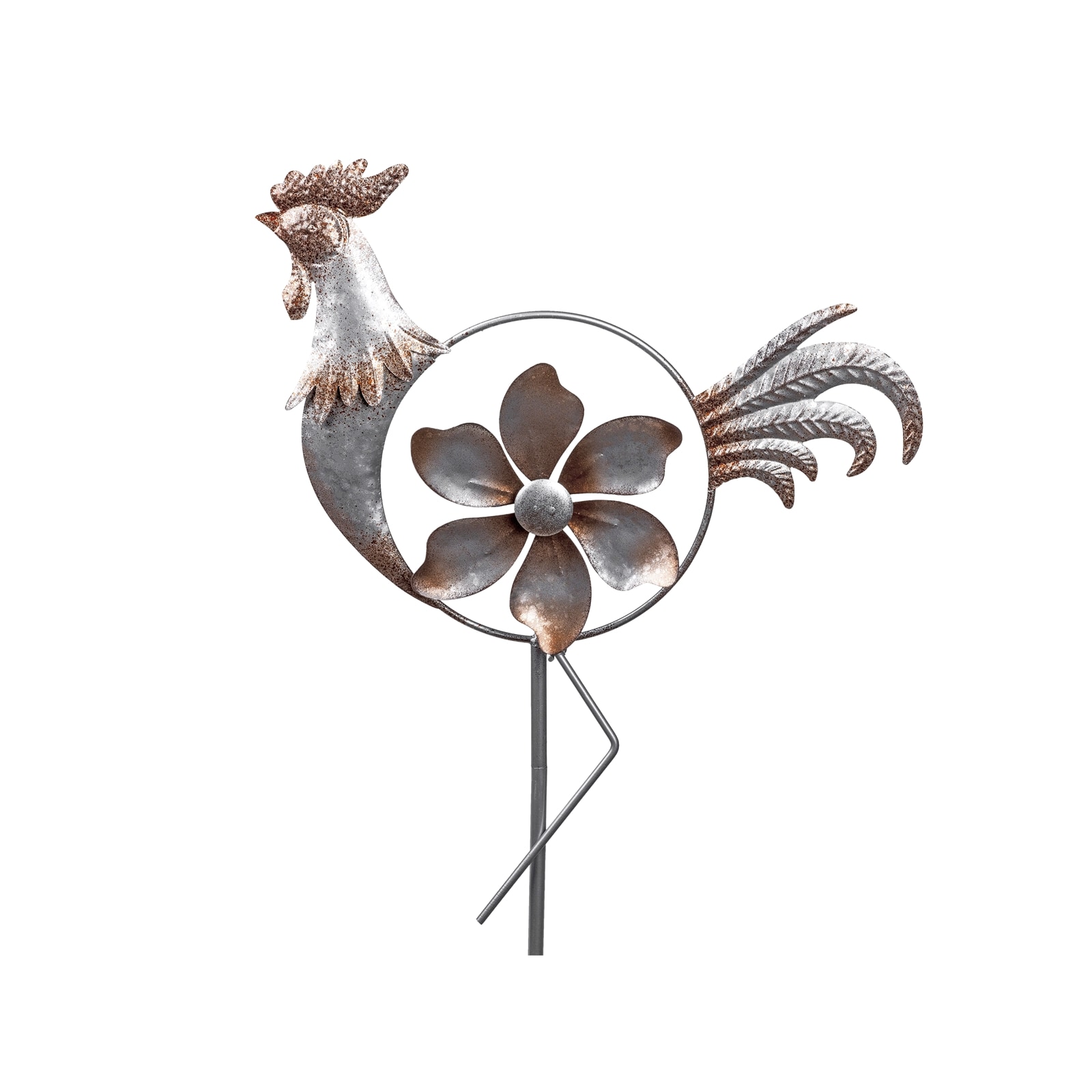 formano Gartenstecker LANDHAUS Hahn mit Windrad - Bild 1