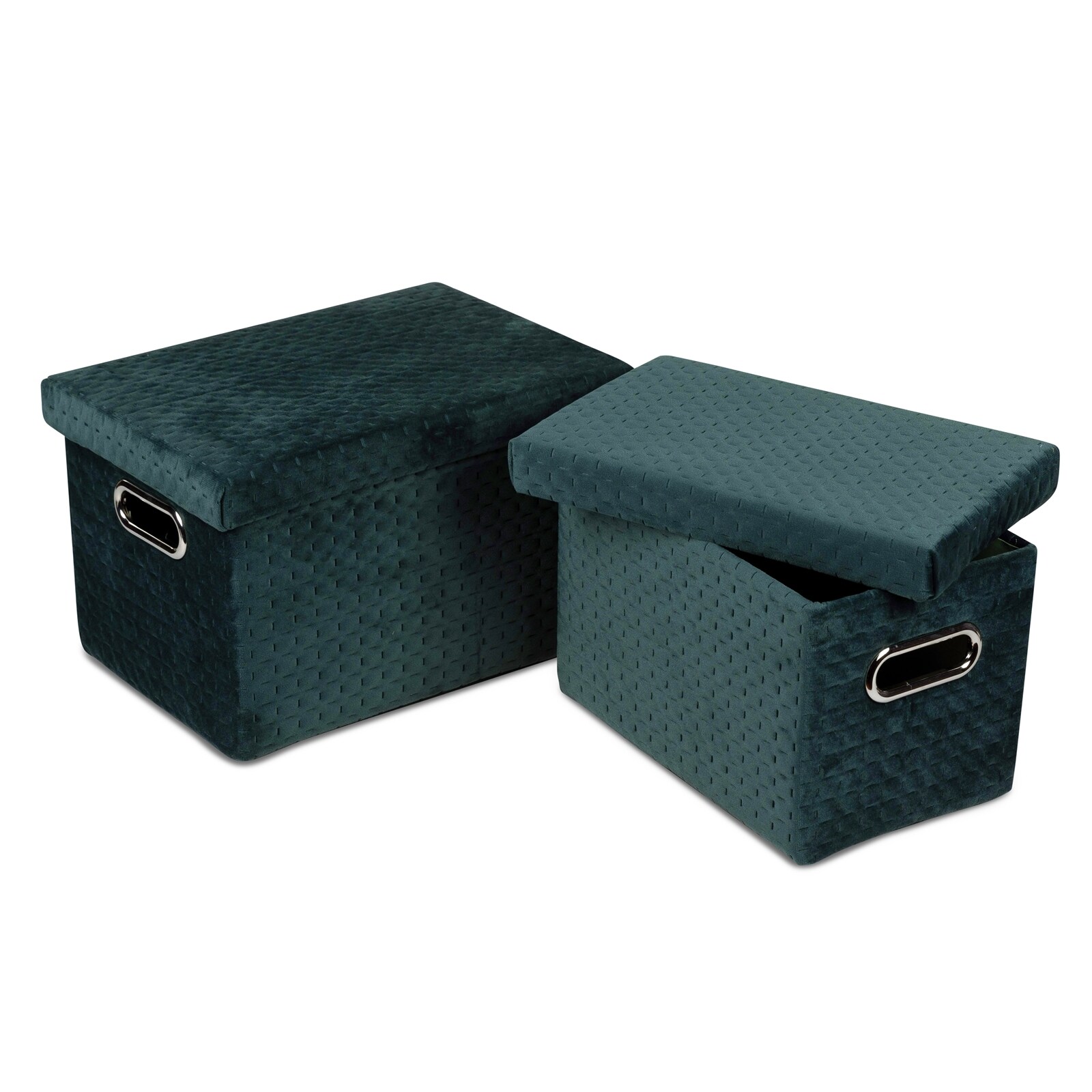 formano Samt Boxen Set, 2tlg. gr&uuml;n - Bild 1