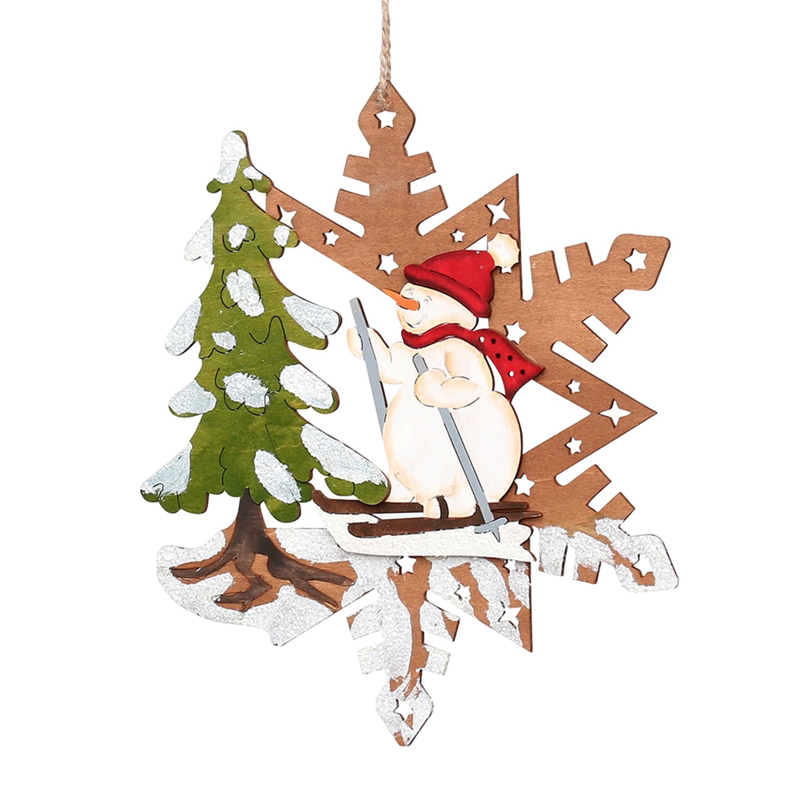 SIGRO Holz Fensterbild farbig, 2-fach sortiert Laserholz - Bild 1