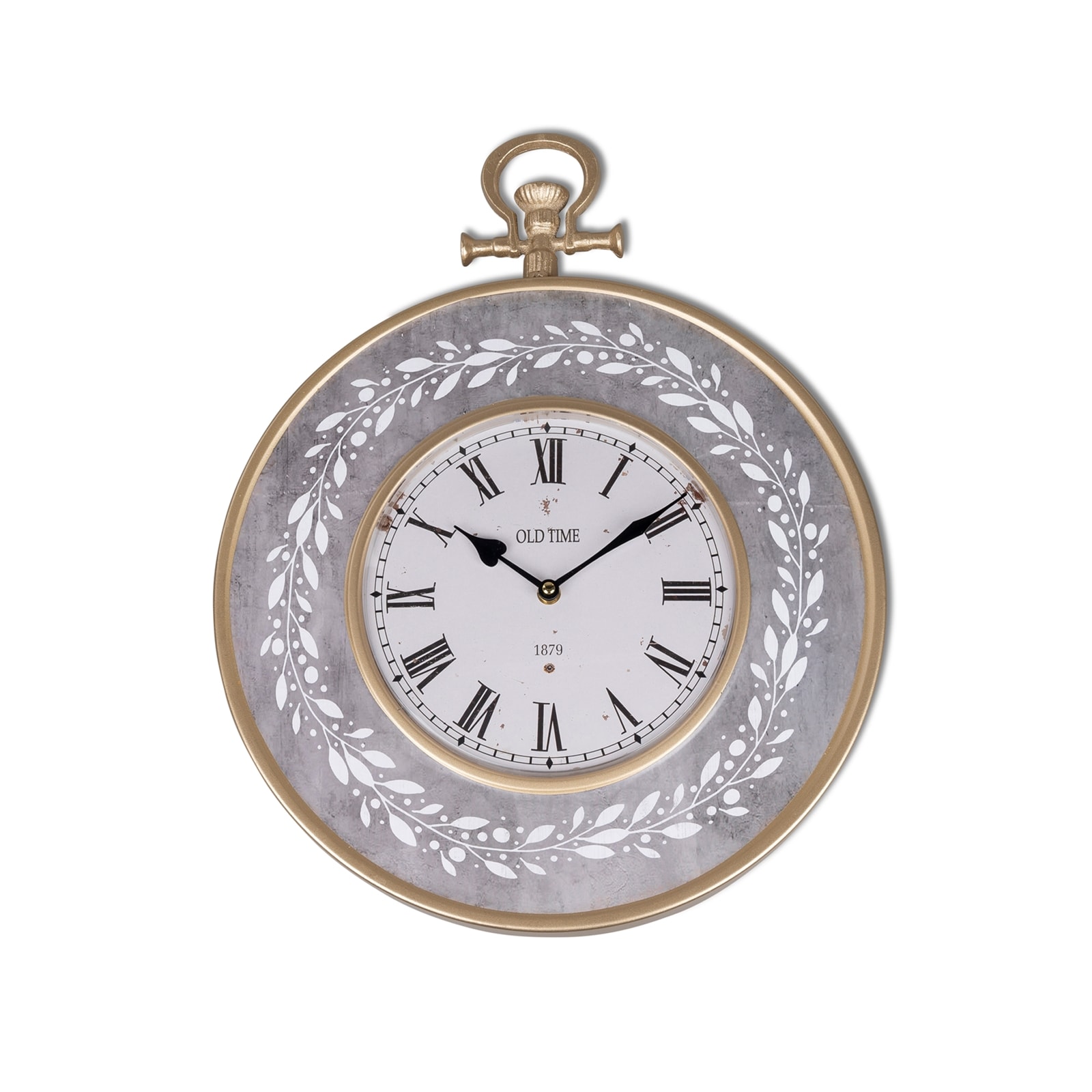 formano Wanduhr grau antik mit Ranke 38 cm - Bild 1