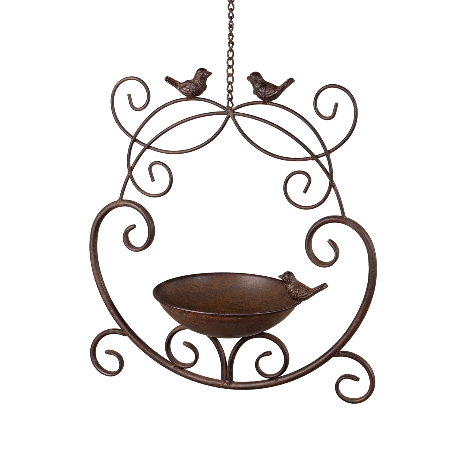 formano Vogeltr&auml;nke Metall H&auml;ngend dekorative Schale wetterfest f&uuml;r Garten und Balkon - Bild 1