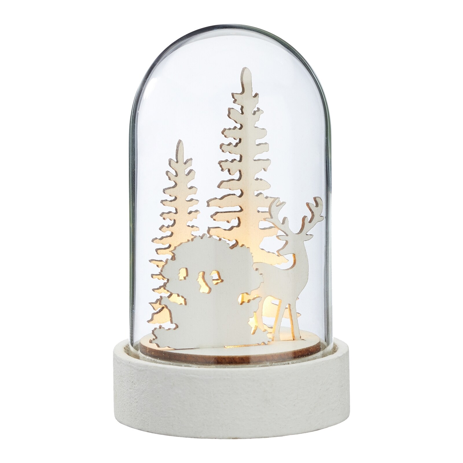 Cepewa LED Winterkuppel Rentier im Wald - Bild 1