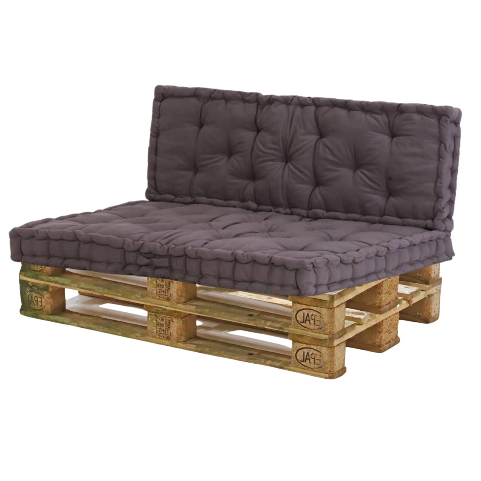 HTI-Living Sitzkissen Set Braun Palettenkissen - Bild 1