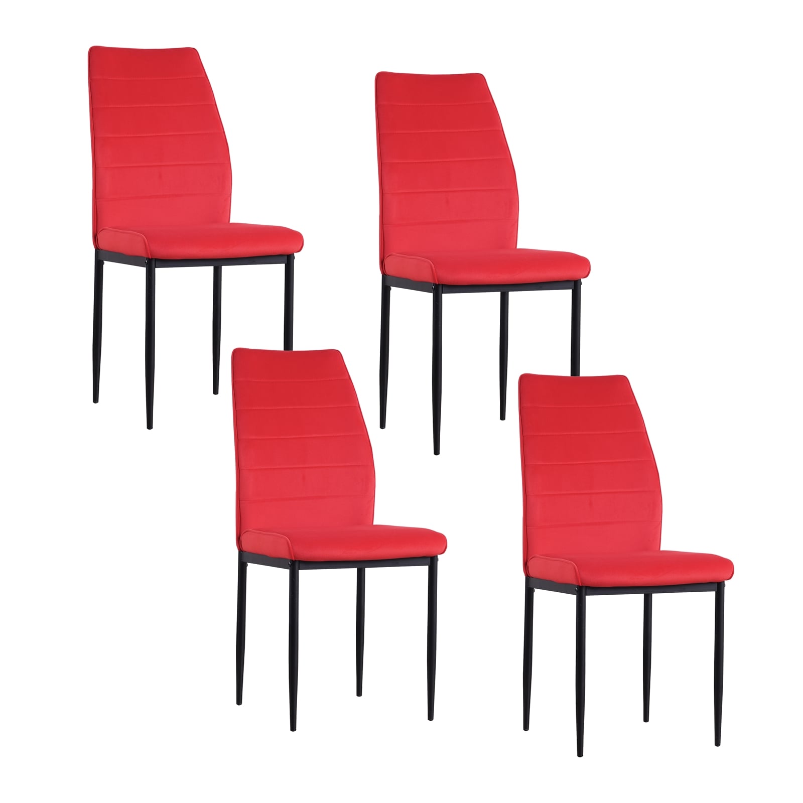 HTI-Living Stuhl Madison Velvet Rot - Bild 1