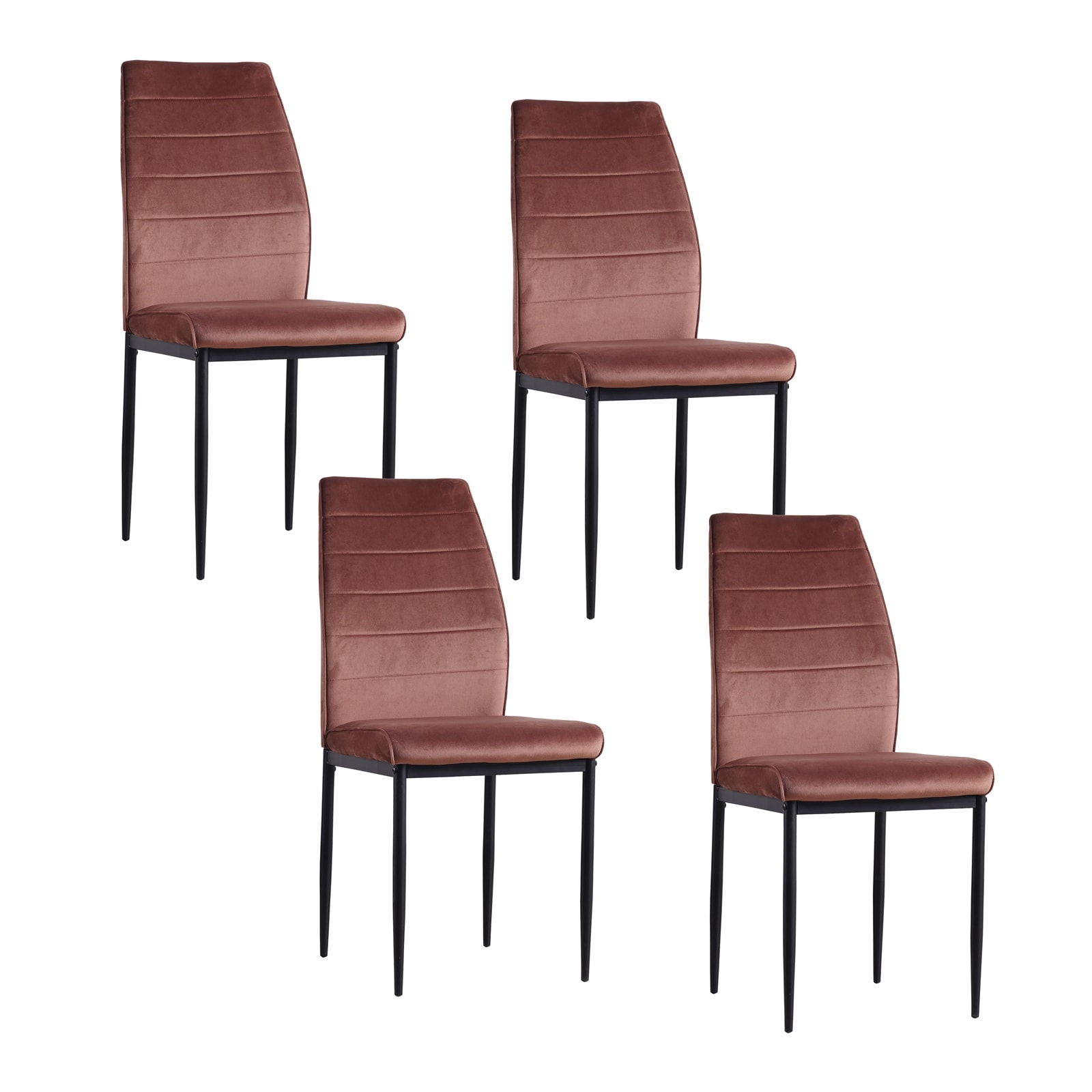 HTI-Living Stuhl Madison Velvet Braun - Bild 1