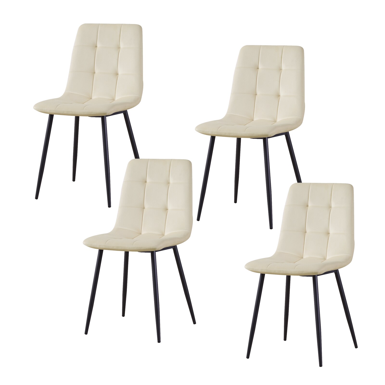 HTI-Living Stuhl Mesa Velvet Creme - Bild 1