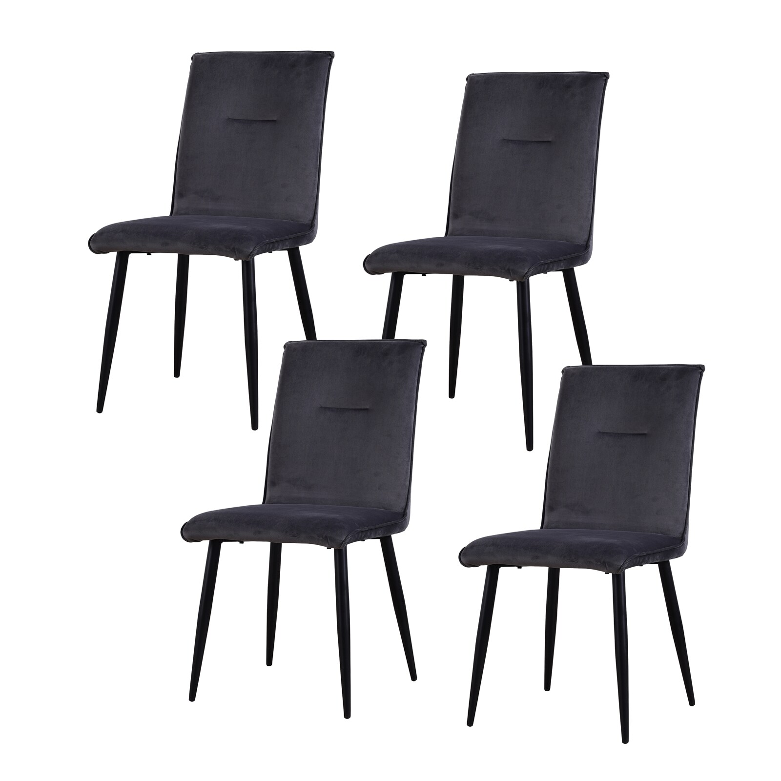 HTI-Living Stuhl Salinas Velvet Grau