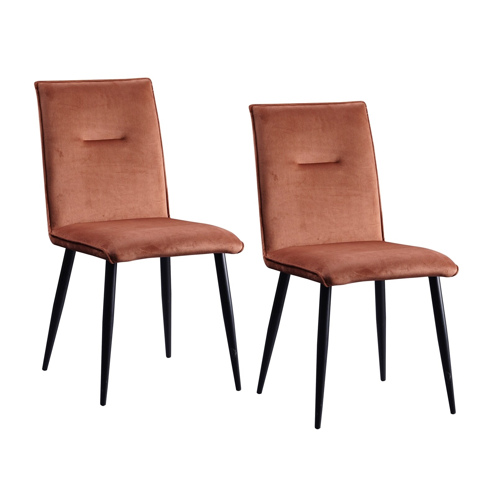 HTI-Living Stuhl Salinas Velvet Braun - Bild 1