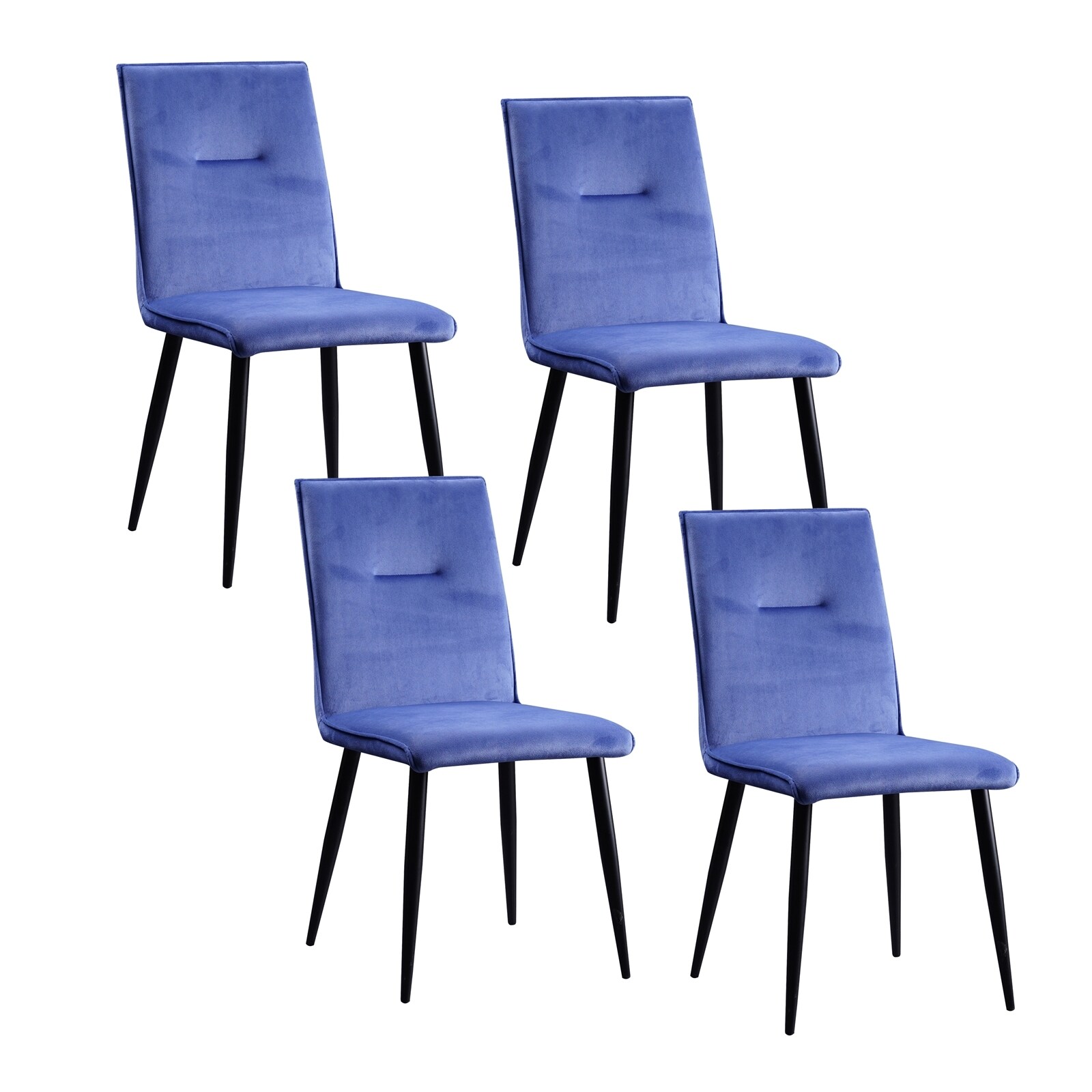 HTI-Living Stuhl Salinas Velvet Blau - Bild 1