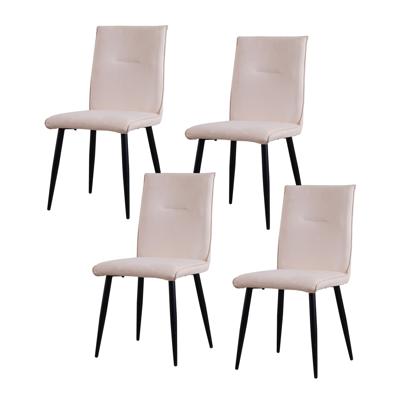 HTI-Living Stuhl Salinas Velvet Creme - Bild 1