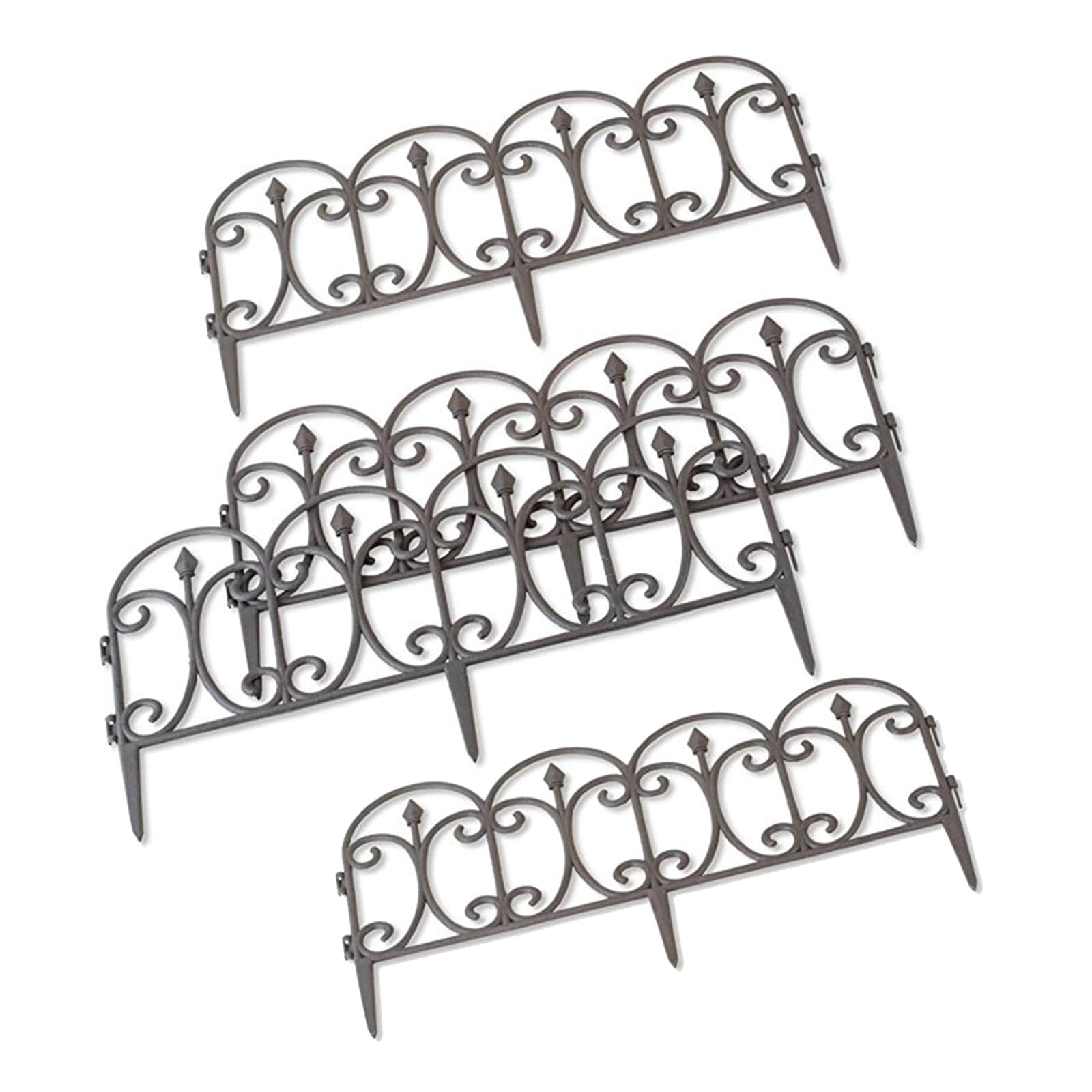 HTI-Living Zierzaun Schn&ouml;rkel 4-teilig Nessa - Bild 1