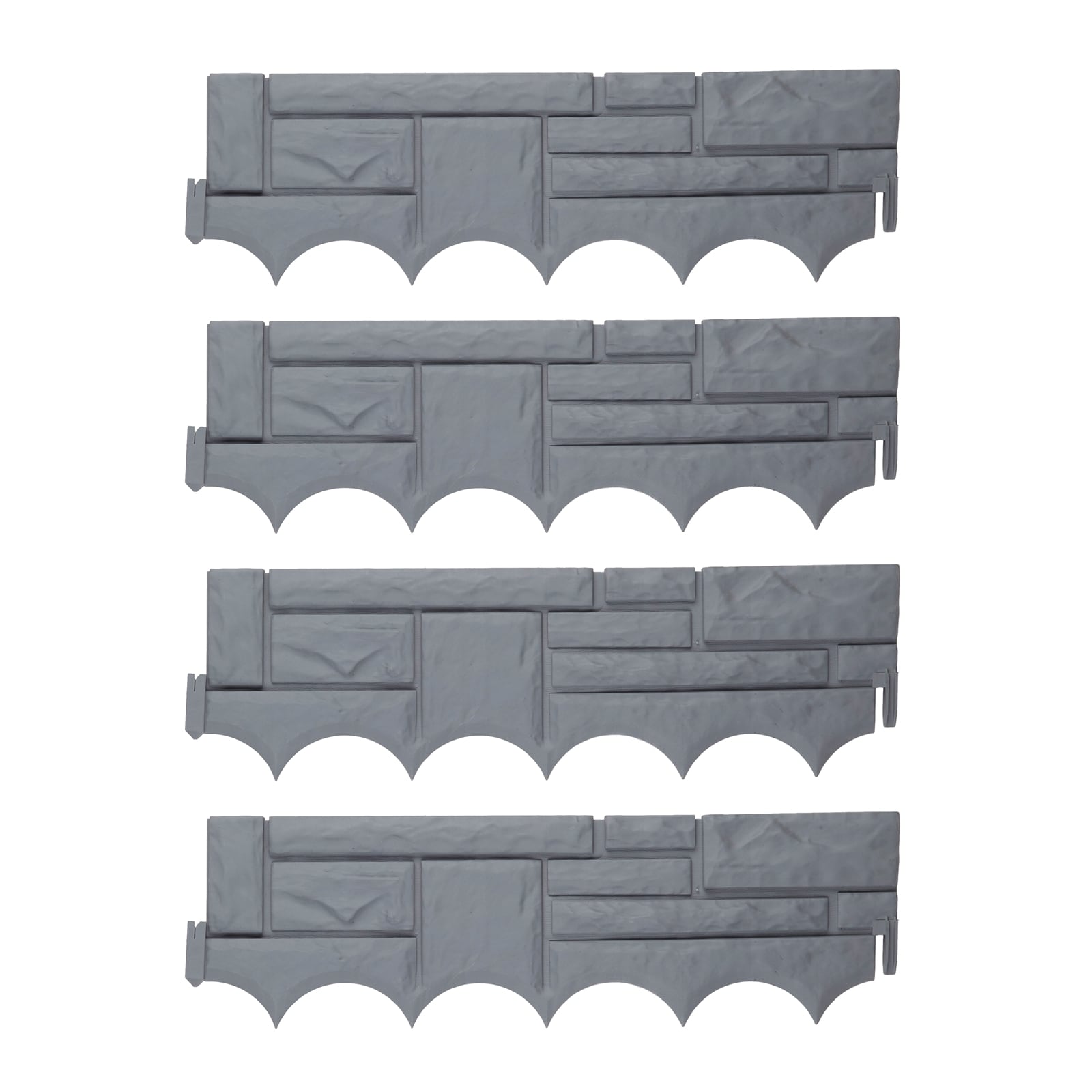 HTI-Living Beeteinfassung Steinoptik 4-teilig Nessa - Bild 1