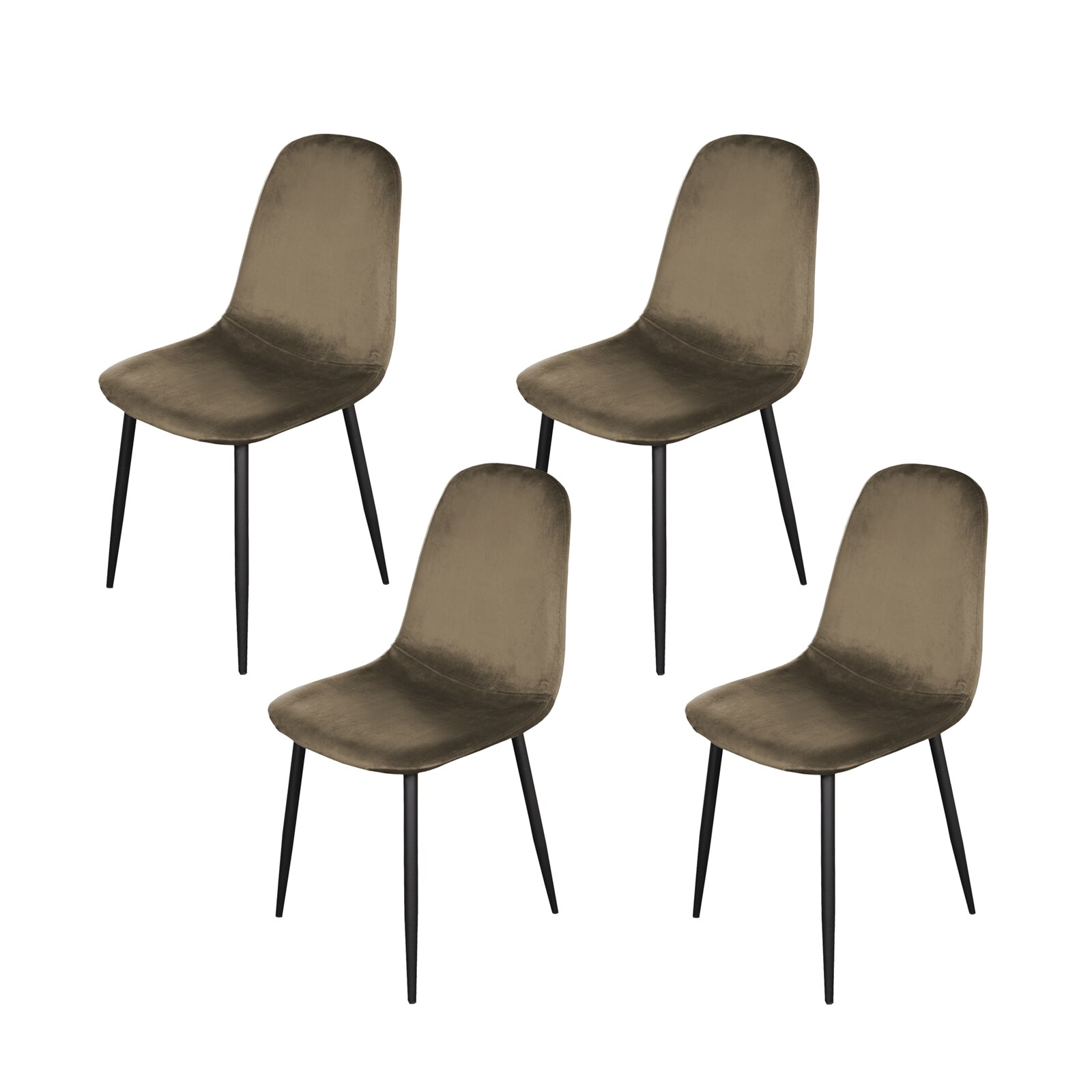 HTI-Living Stuhl Savannah Velvet Braun - Bild 1