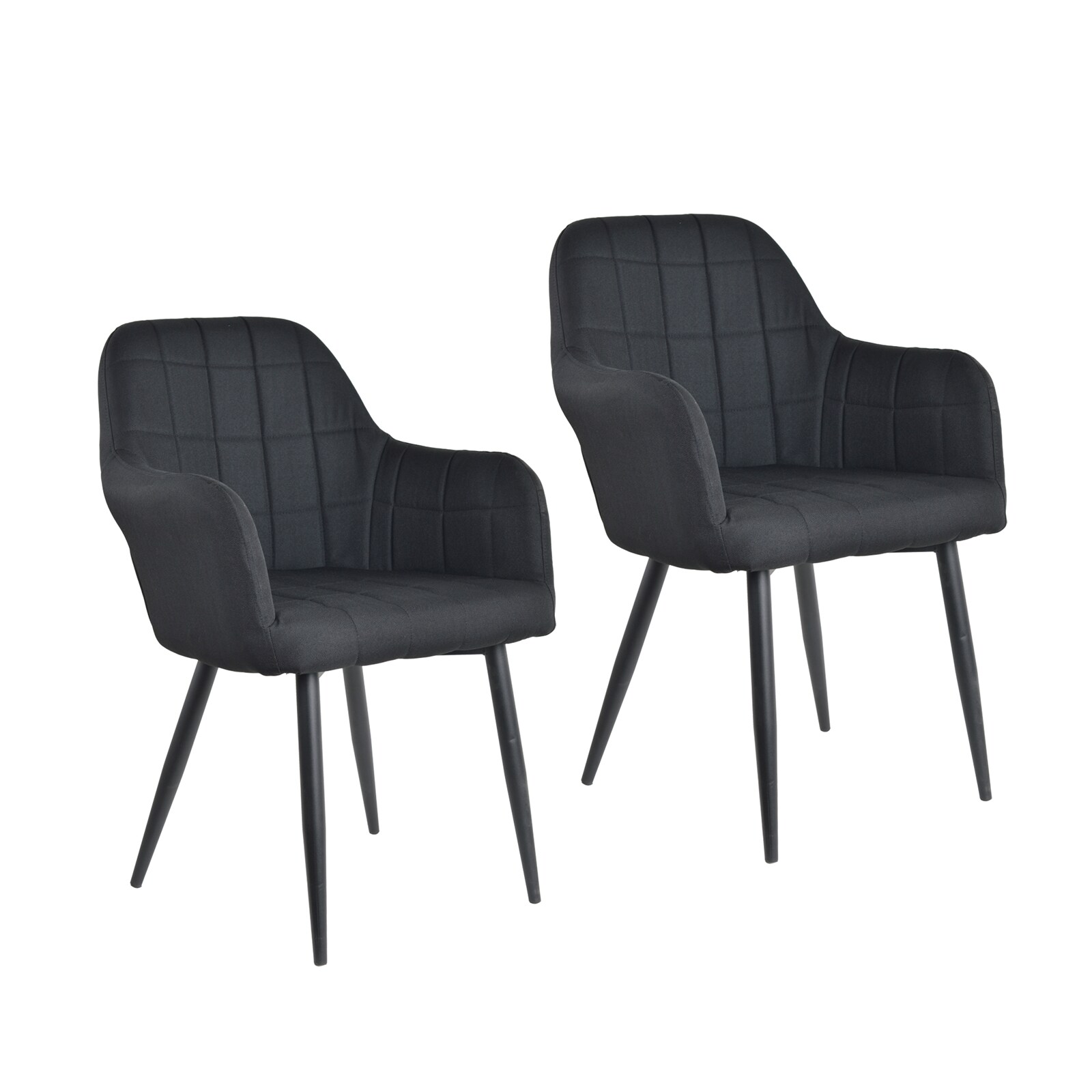 HTI-Living Stuhl Albany Webstoff Schwarz - Bild 1