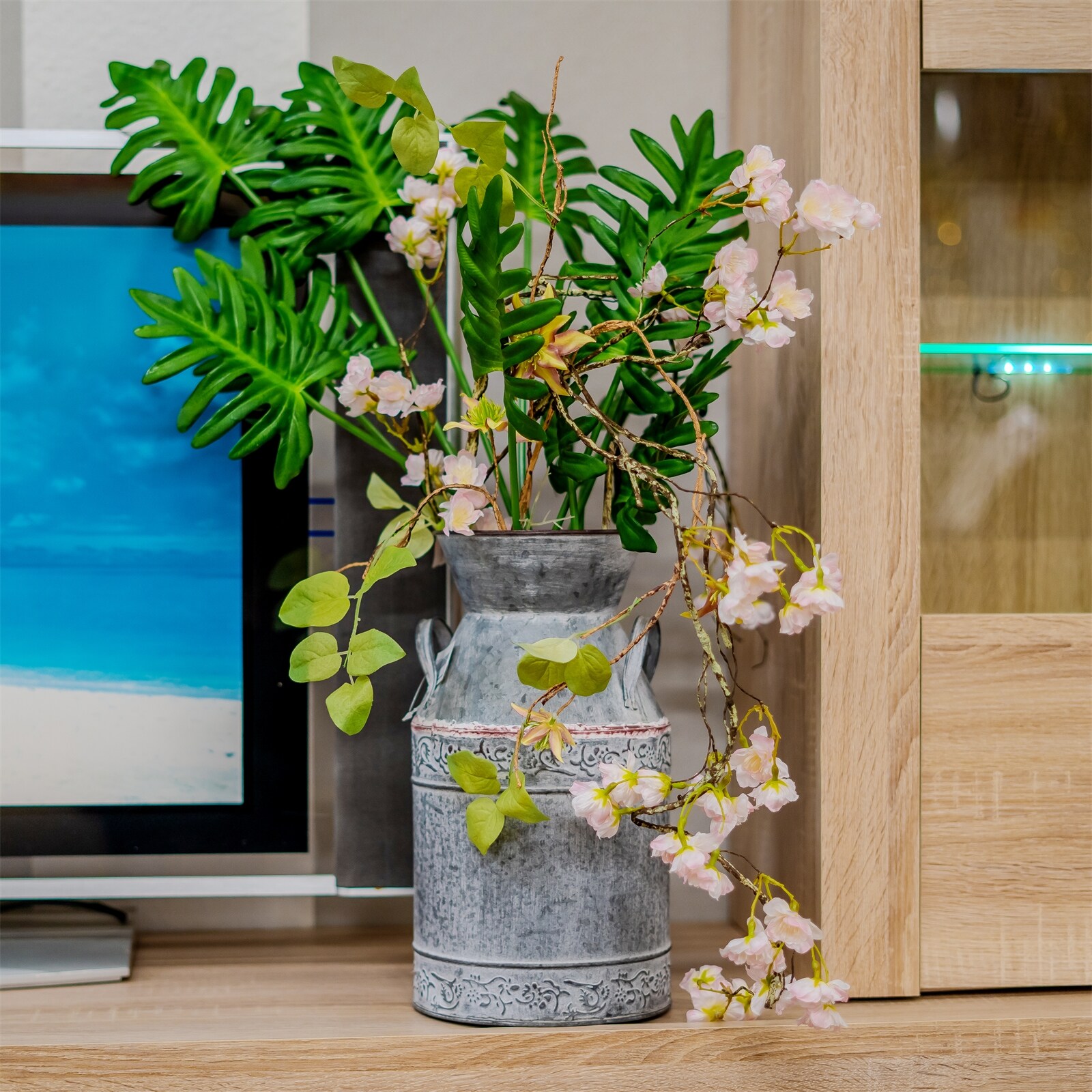 HTI-Living Kunstblume Monstera-Zweig Flora online kaufen bei Netto