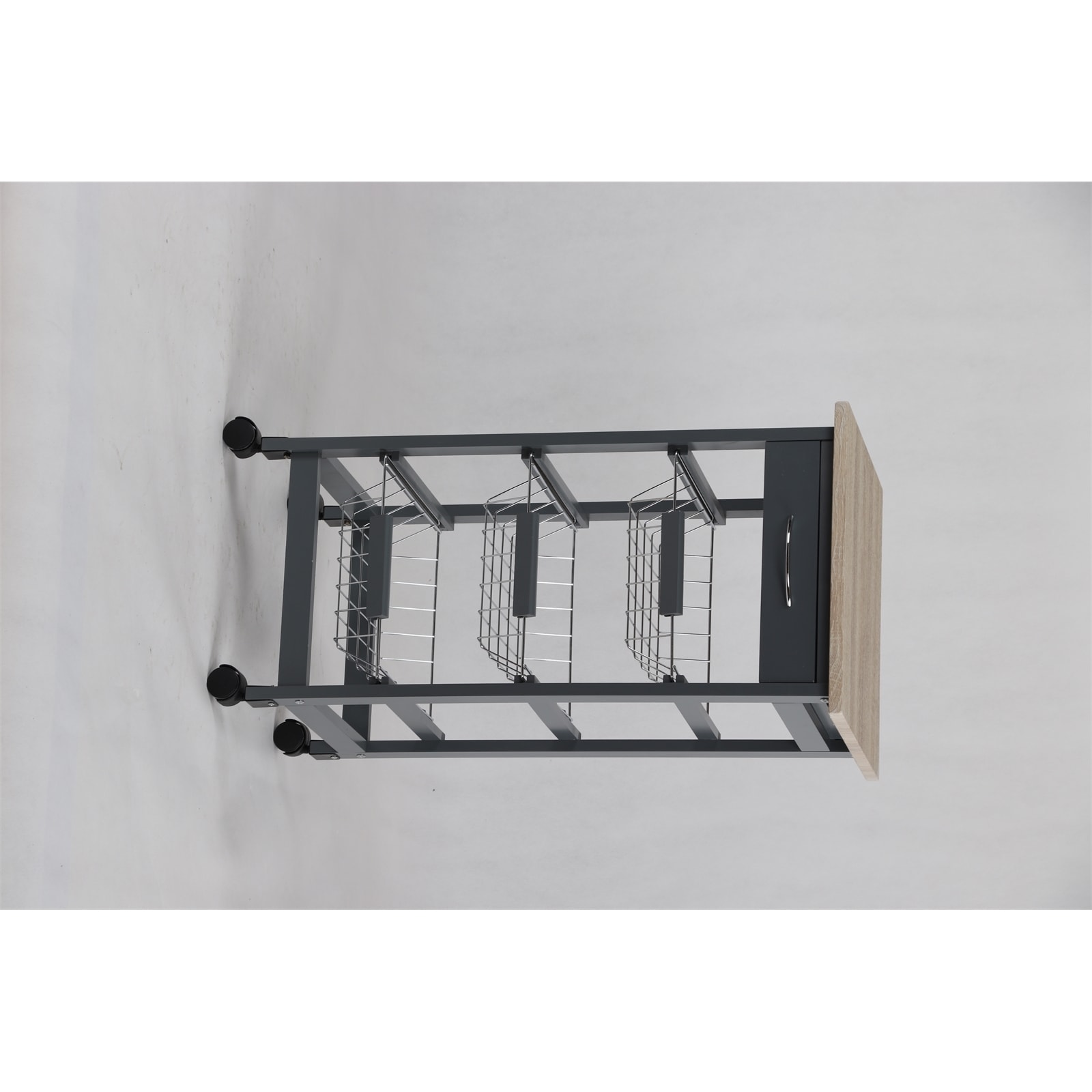 HTI-Living K&uuml;chenrollwagen mit Metallk&ouml;rben Skandi - Bild 1