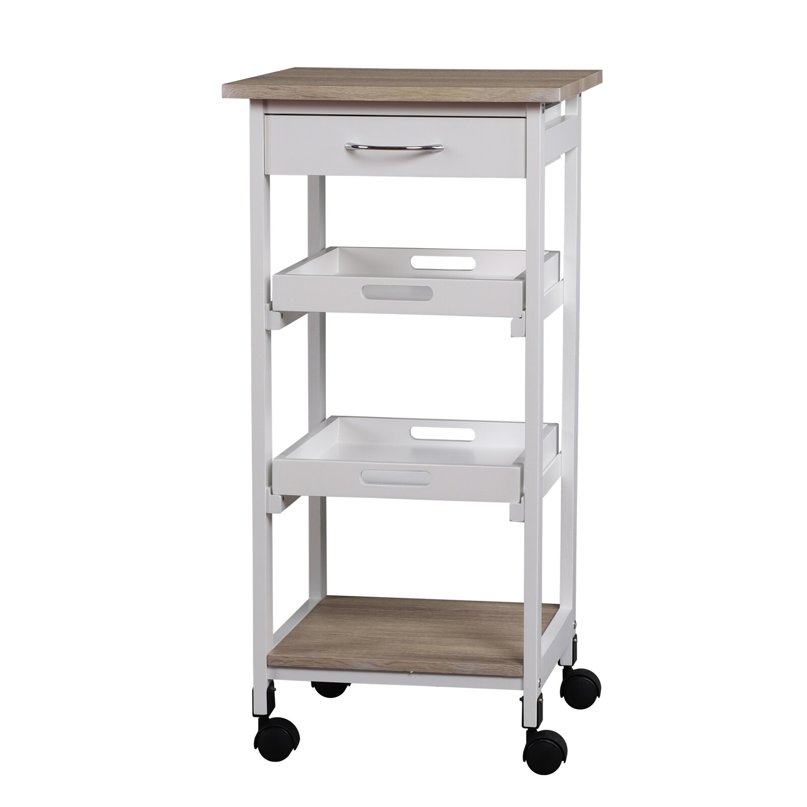 HTI-Living K&uuml;chenrollwagen mit 2 Tabletts Skandi - Bild 1