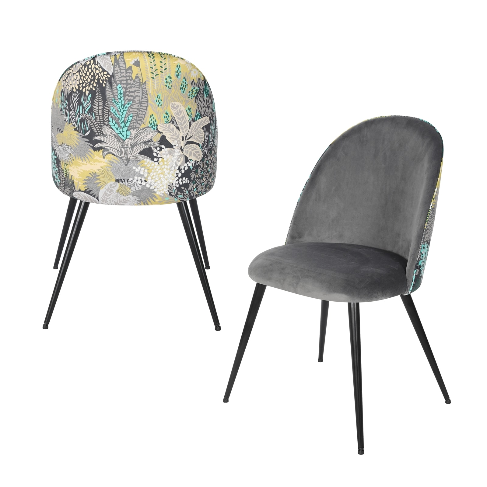 HTI-Living Stuhl Tampa Dreamy Forest Grau - Bild 1