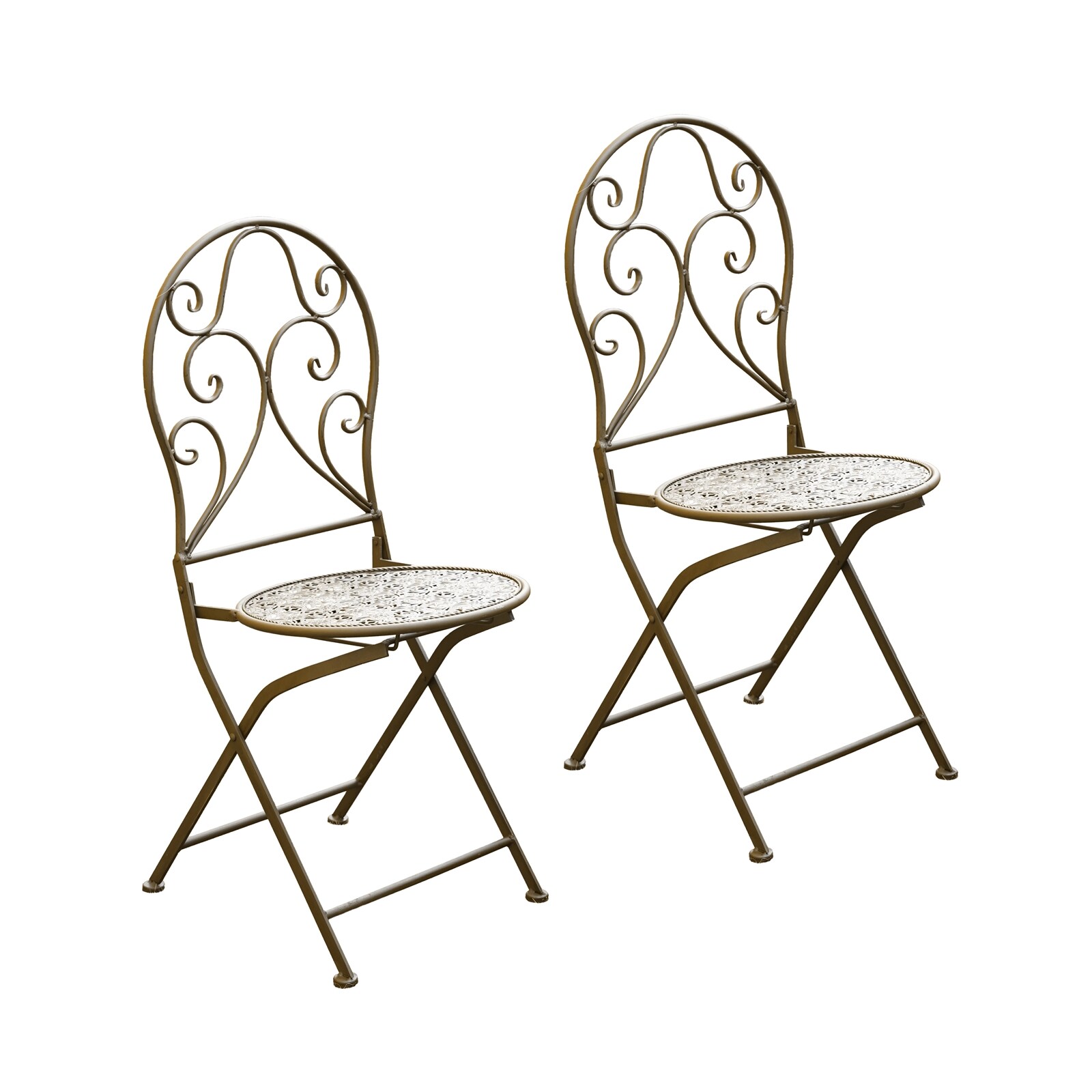 HTI-Living Gartenstuhl 2er-Set Lani Antik