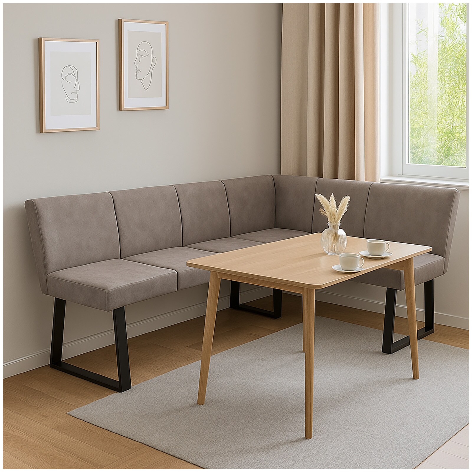 HTI-Living Eckbank 192 x 152 cm Vemal kurzer Schenkel rechts | 04251312978556