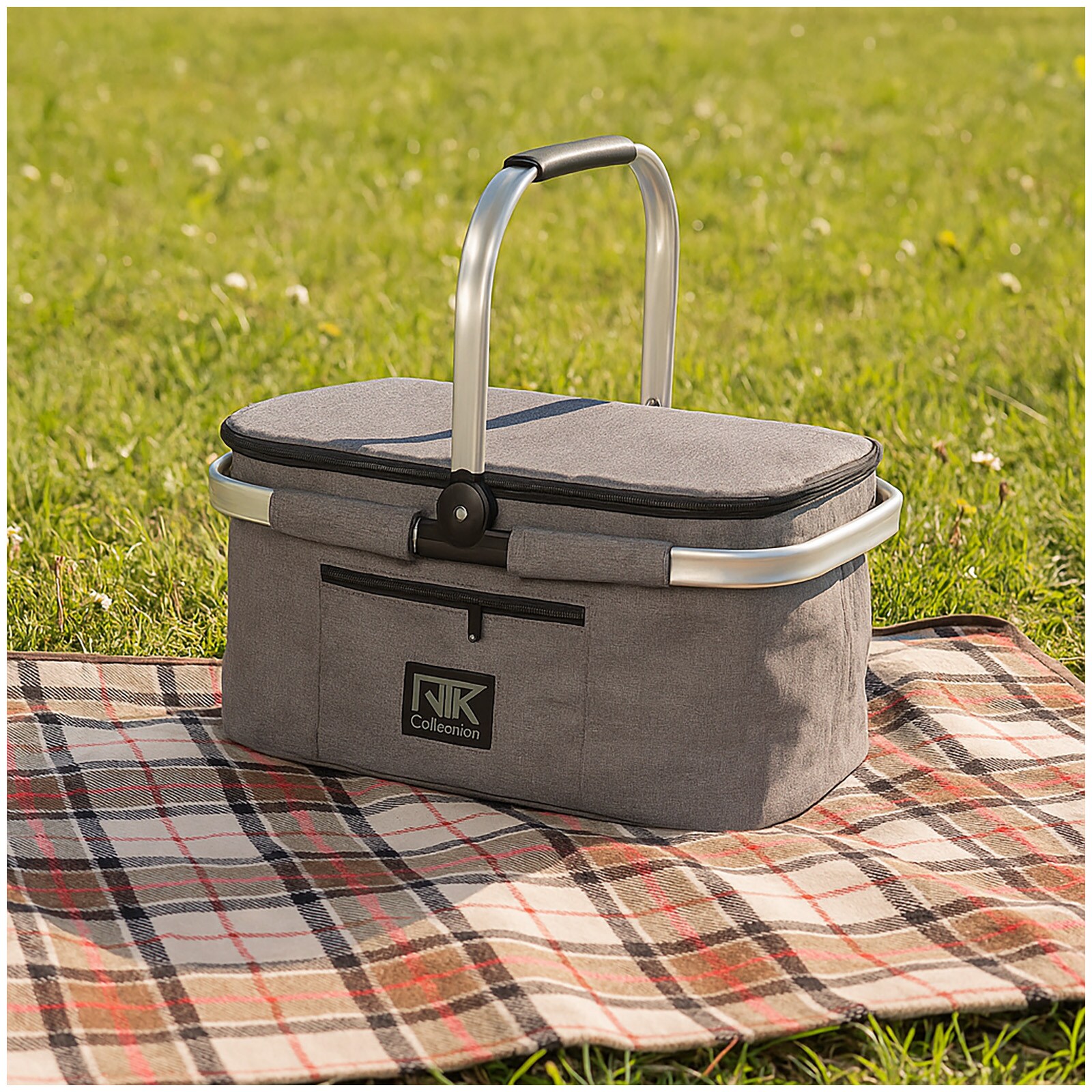 NTK-Collection Faltbarer Thermo Einkaufskorb 33 Liter mit Rei&szlig;verschluss - Bild 1