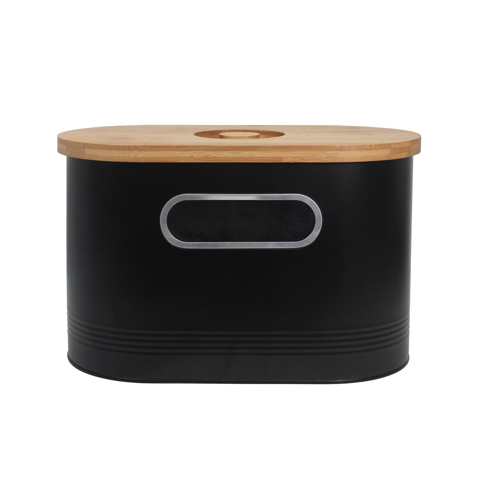 neuetischkultur Brotkasten Schwarz mit Holzdeckel - Bild 1