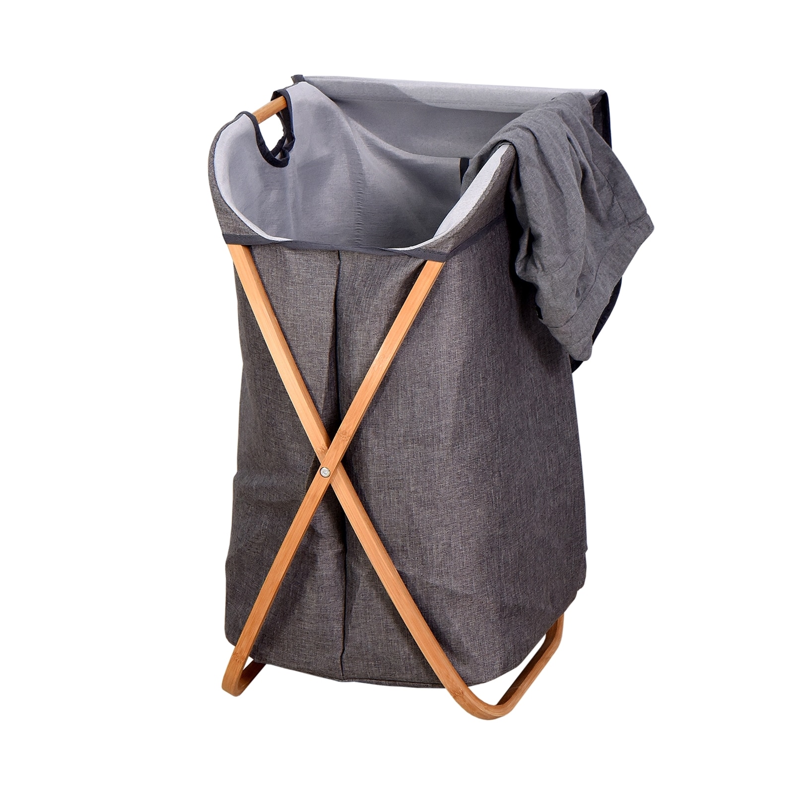 HTI-Living W&auml;schekorb 60 Liter Anea Grau - Bild 1