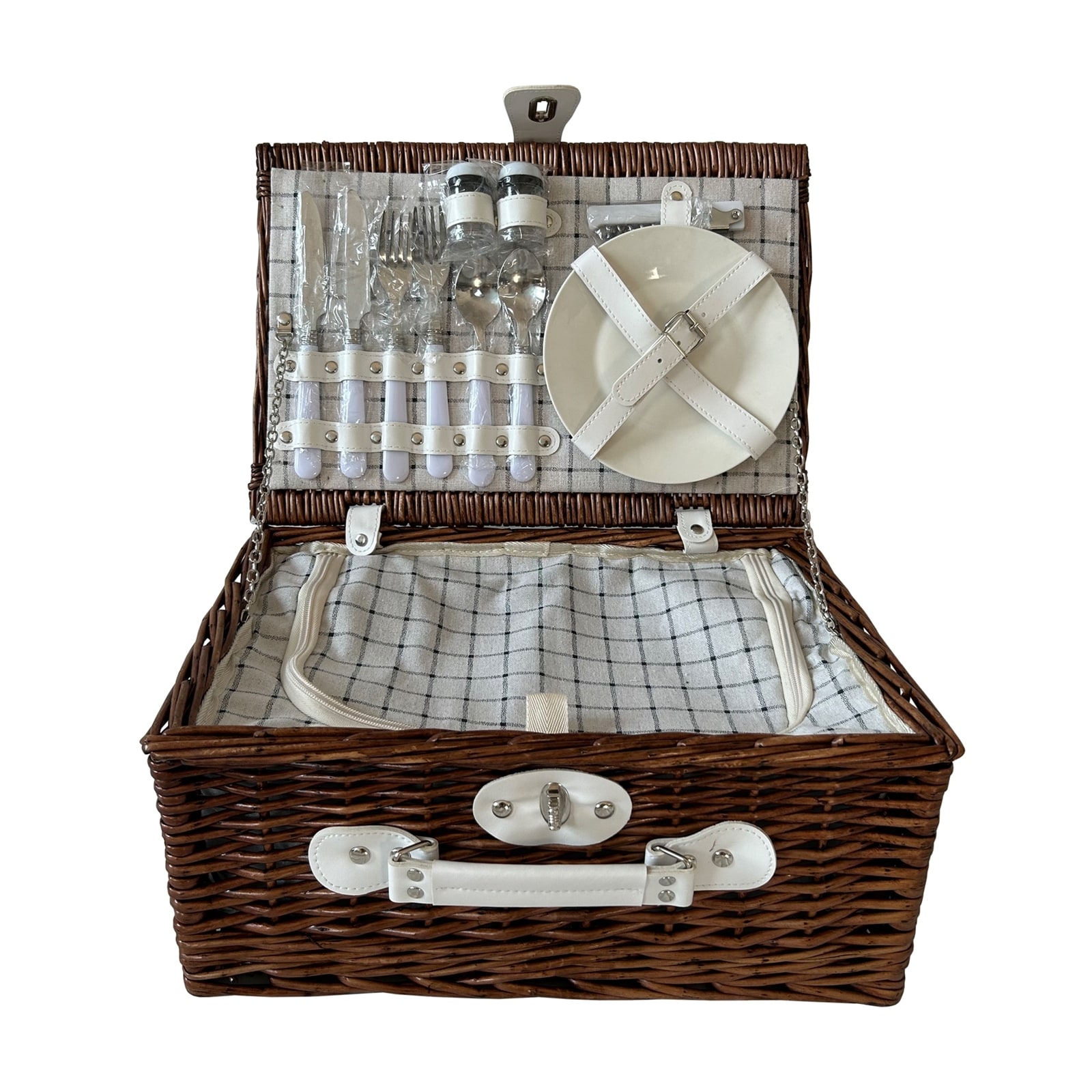 HTI-Living Picknickkorb f&uuml;r 2 Personen Finie Braun - Bild 1