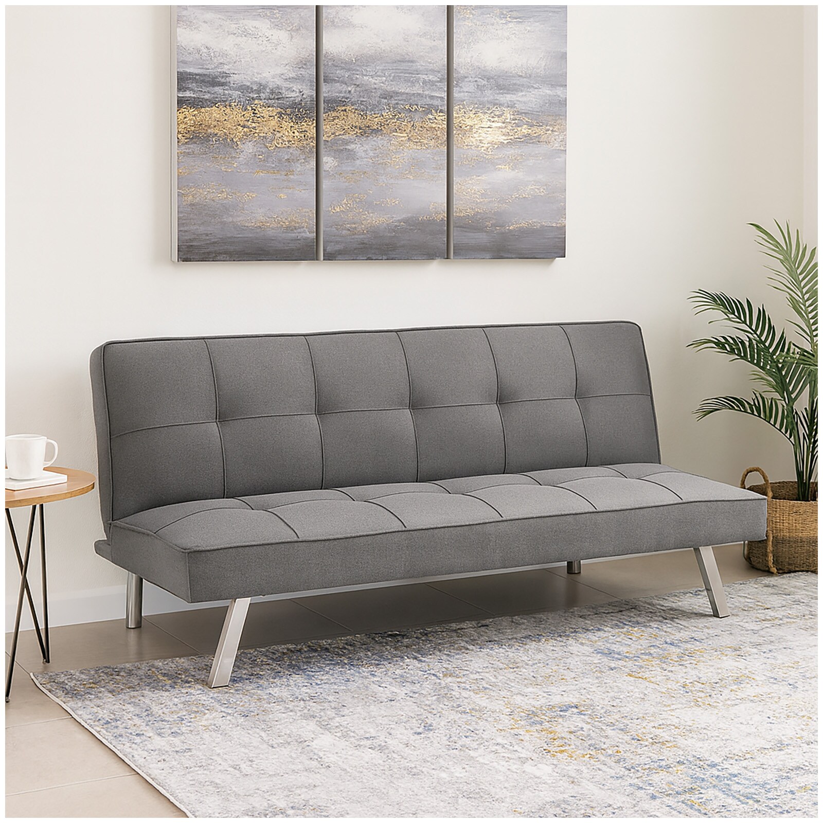 HTI-Living Klappsofa Grau Milena