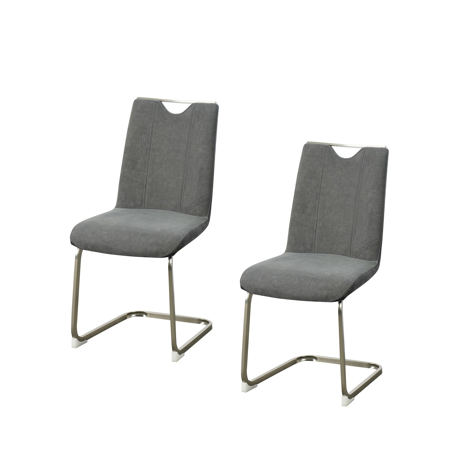 HTI-Living Schwingstuhl Antikanthrazit/Grau 2er Set Emrys | 04255701909312