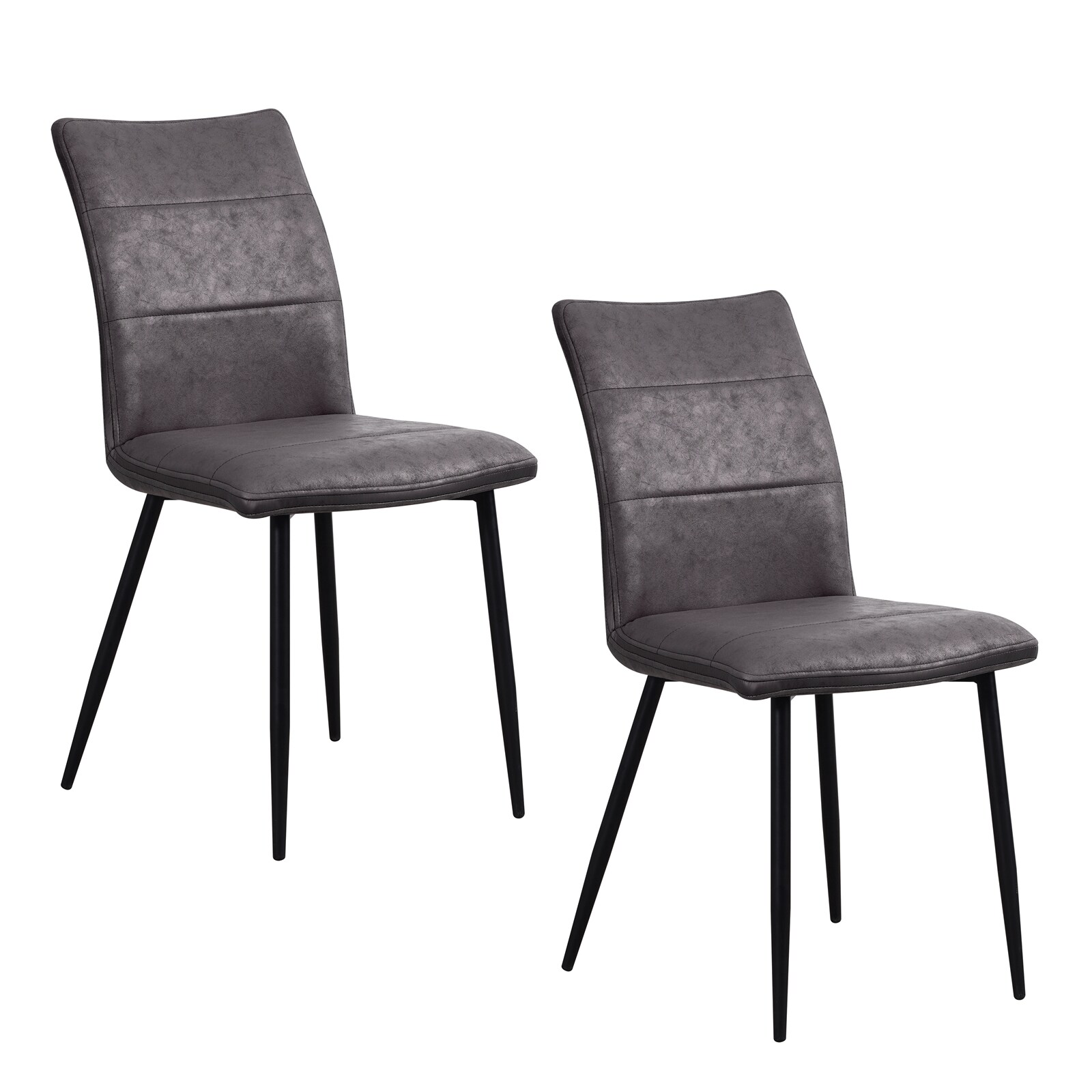 HTI-Living Esszimmerstuhl 2er Set Antikanthrazit Vasile