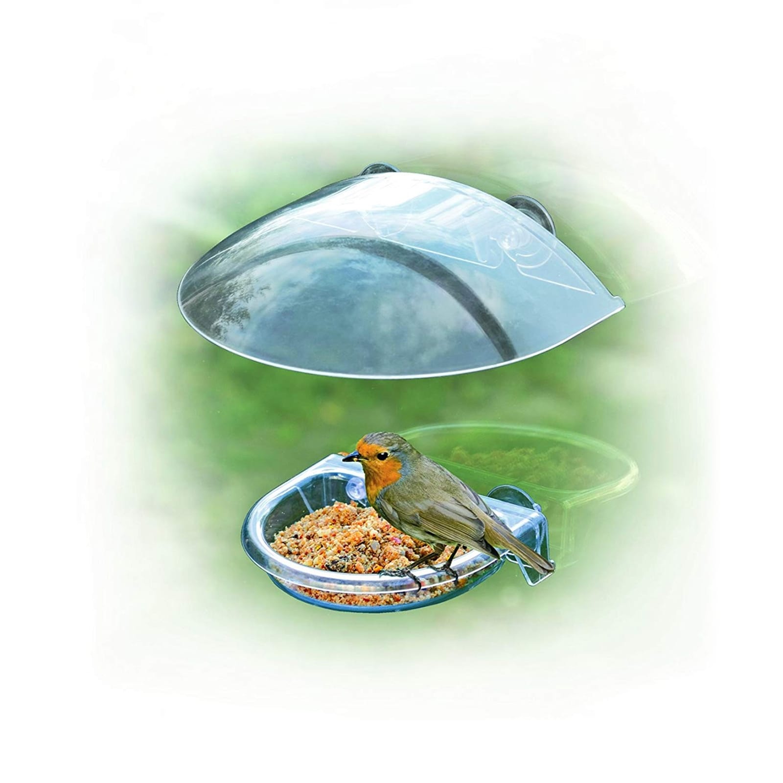 HTI-Living Vogelfutterhaus Nessa transparent 2-teilig - Bild 1