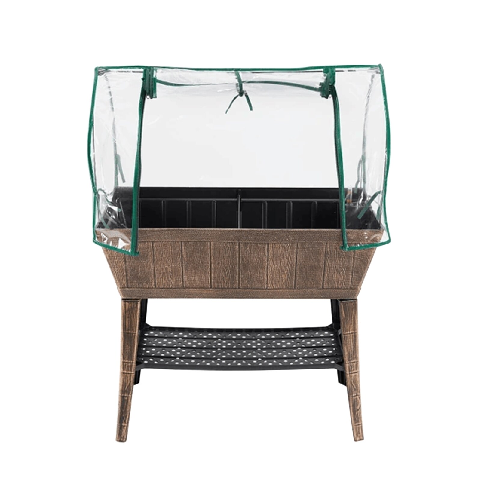 HTI-Living Hochbeet Nessa mit Fr&uuml;hbeetabdeckung Braun - Bild 1