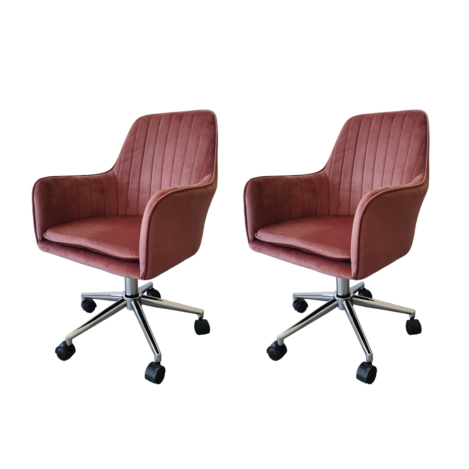 HTI-Living Drehstuhl 2er Set Ashley Mauve