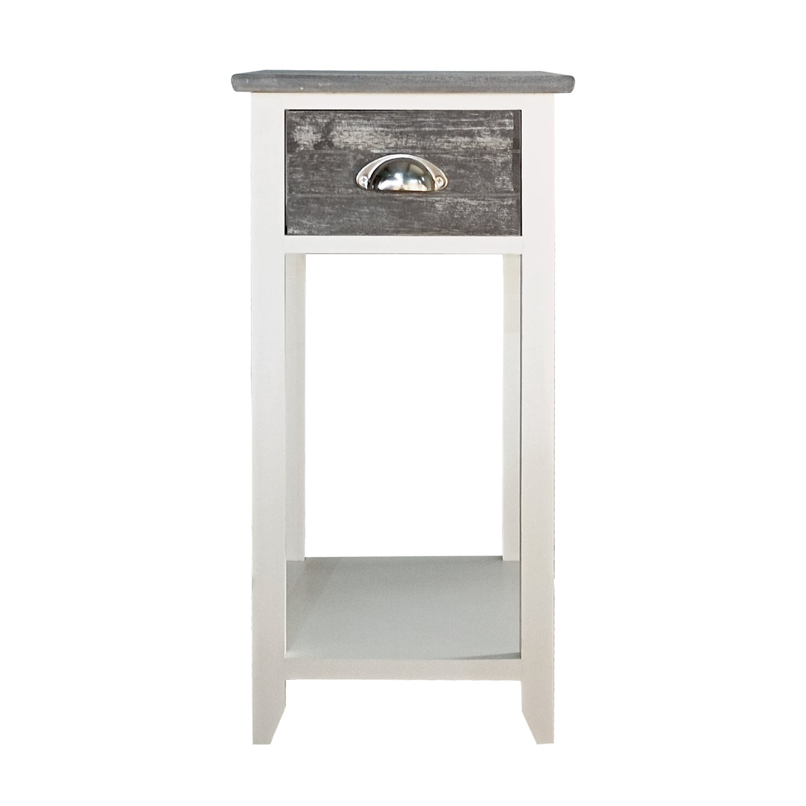 HTI-Living Beistelltisch Mia Landhaus Wei&szlig; Grau - Bild 1