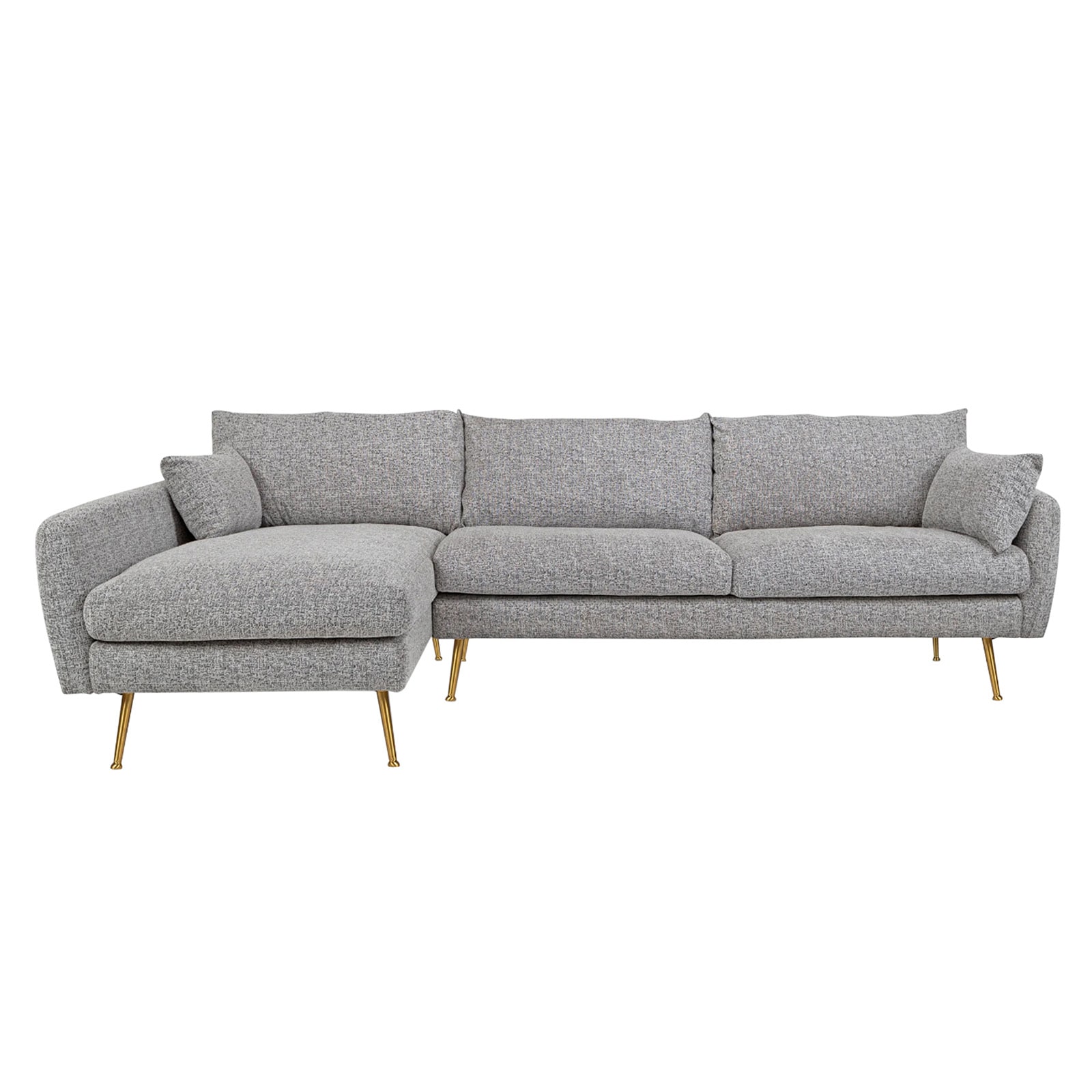 HTI-Living Ecksofa Antonius Webstoff Grau links - Bild 1