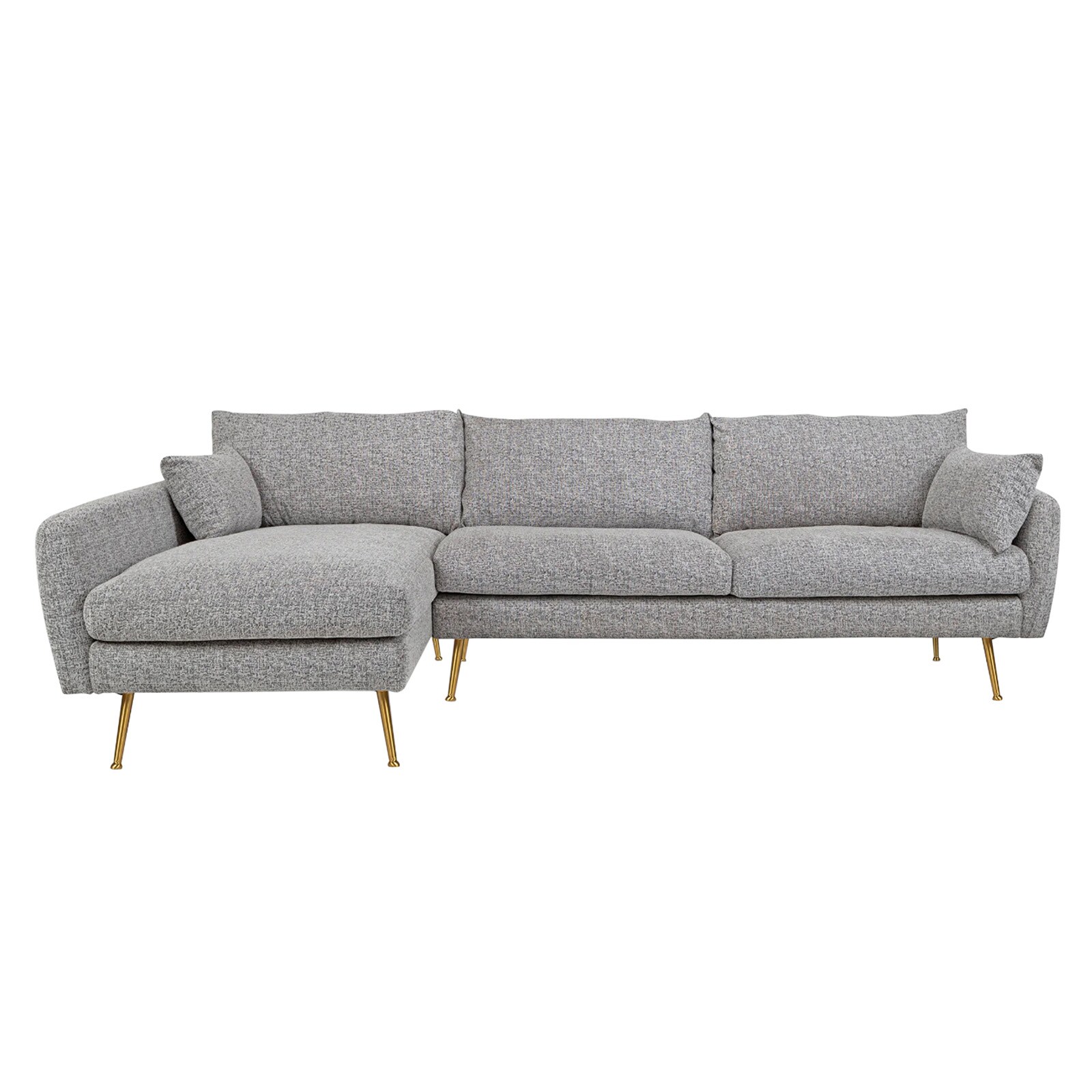 HTI-Living Ecksofa Antonius Webstoff Grau links