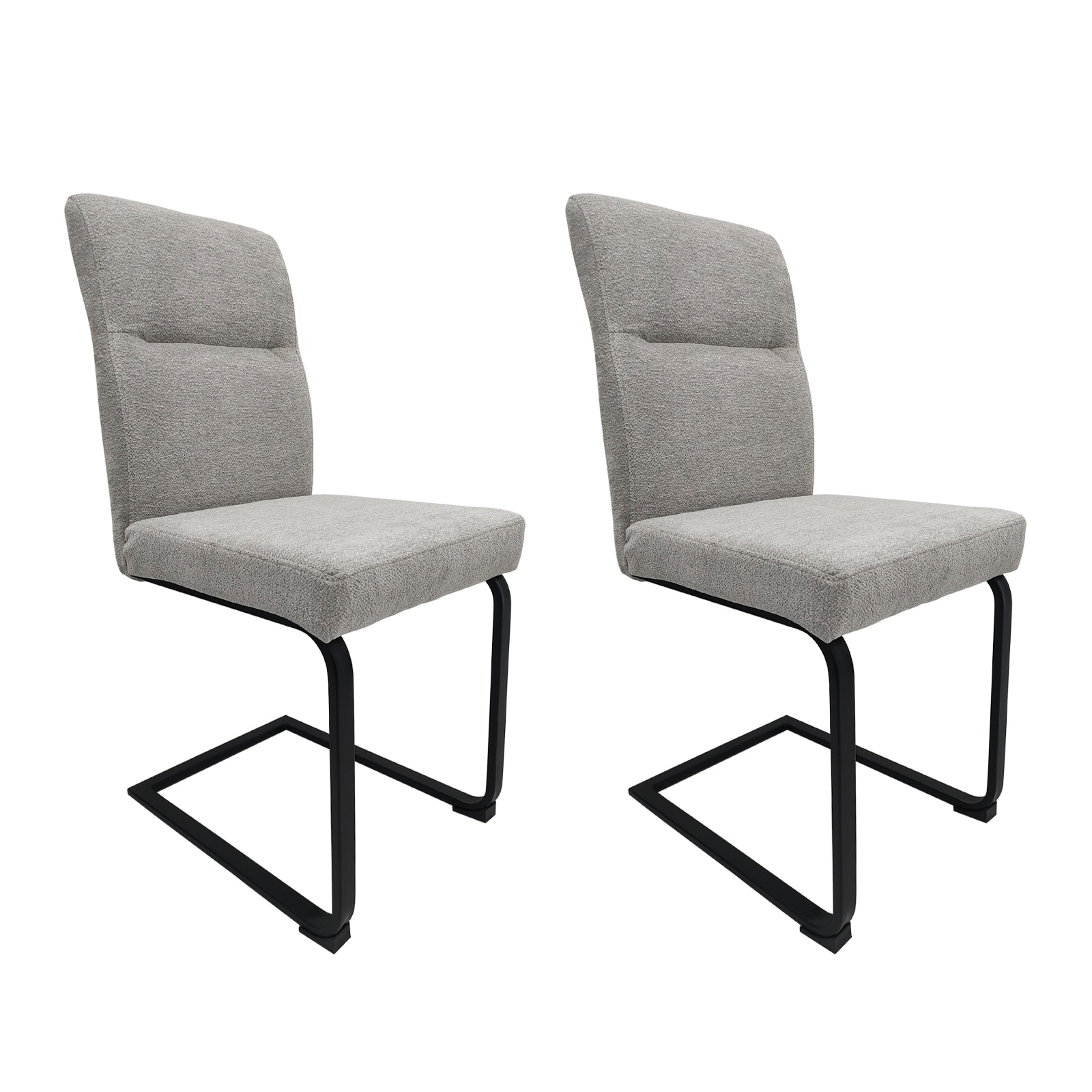 HTI-Living Schwingstuhl Liron Grau 2er-Set - Bild 1