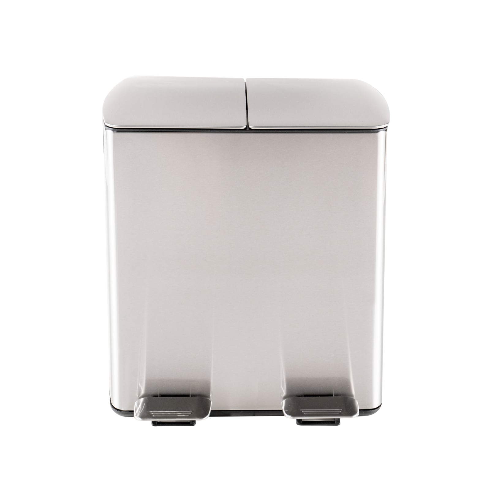 HTI-Living M&uuml;lleimer mit 2 Kammern Jannik 40 Liter Silber - Bild 1