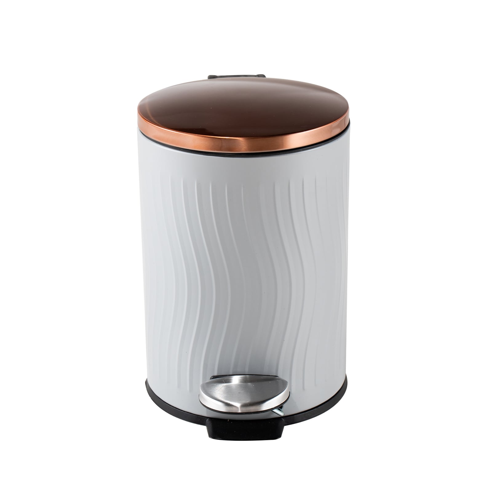 HTI-Living Kosmetikeimer Jannik 3 Liter Grau Kupfer - Bild 1