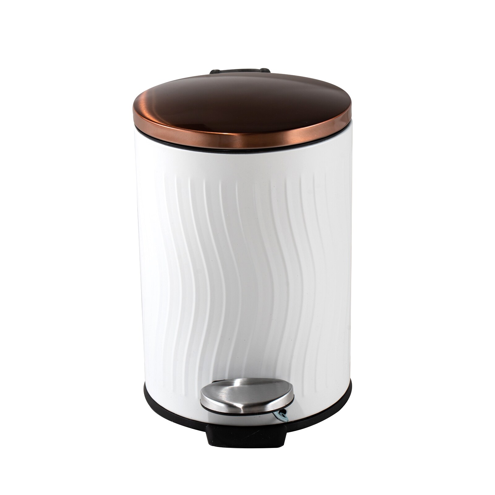 HTI-Living Kosmetikeimer Jannik 3 Liter Wei&szlig; Kupfer - Bild 1