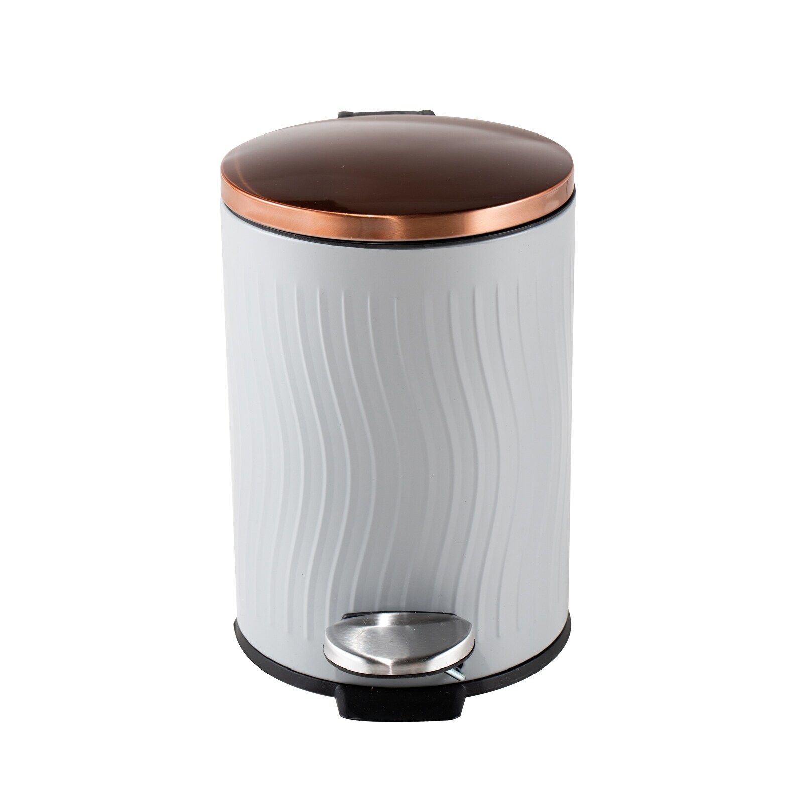 HTI-Living Treteimer Jannik 5 Liter Grau Kupfer - Bild 1