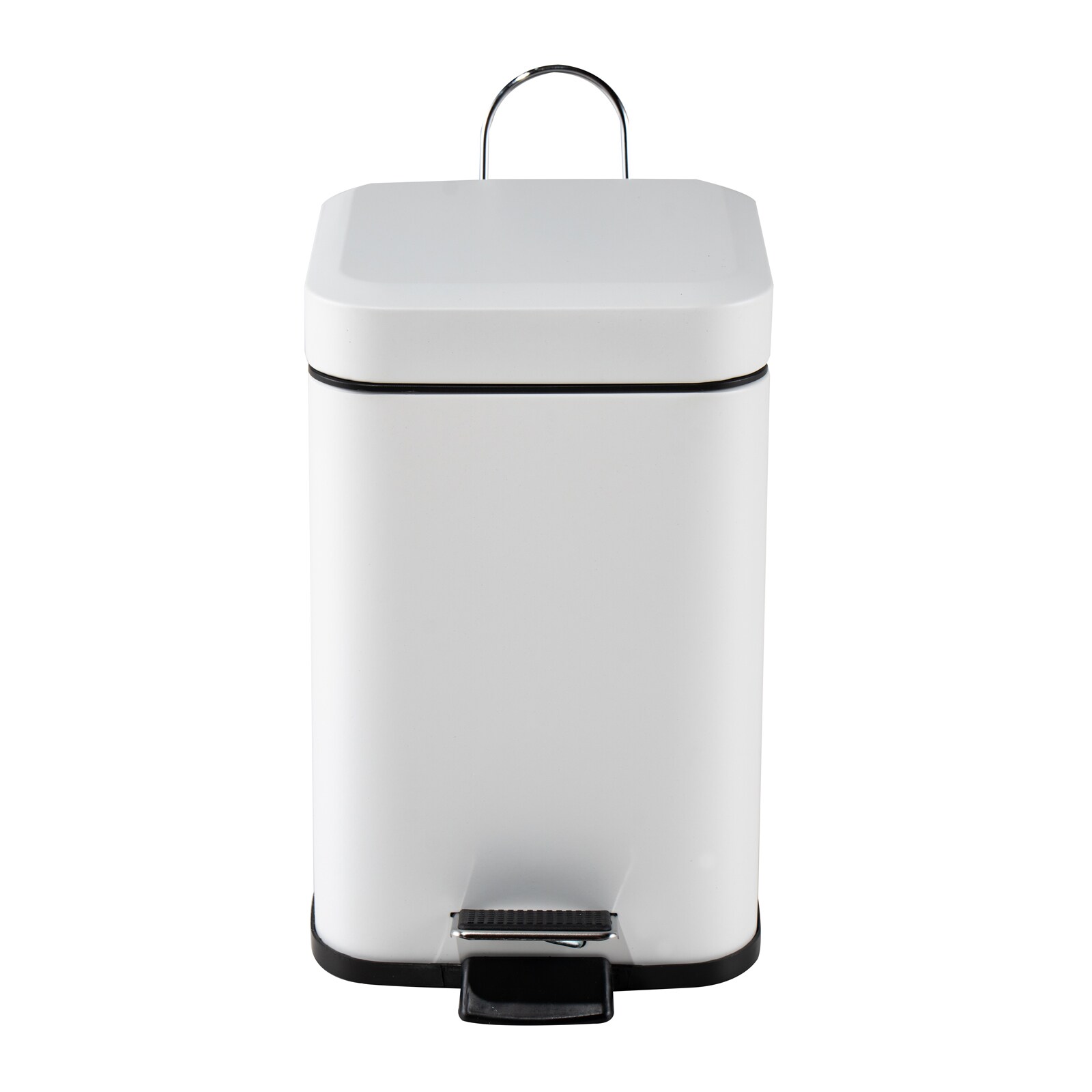 HTI-Living Treteimer eckig Jannik 3 Liter Wei&szlig; - Bild 1